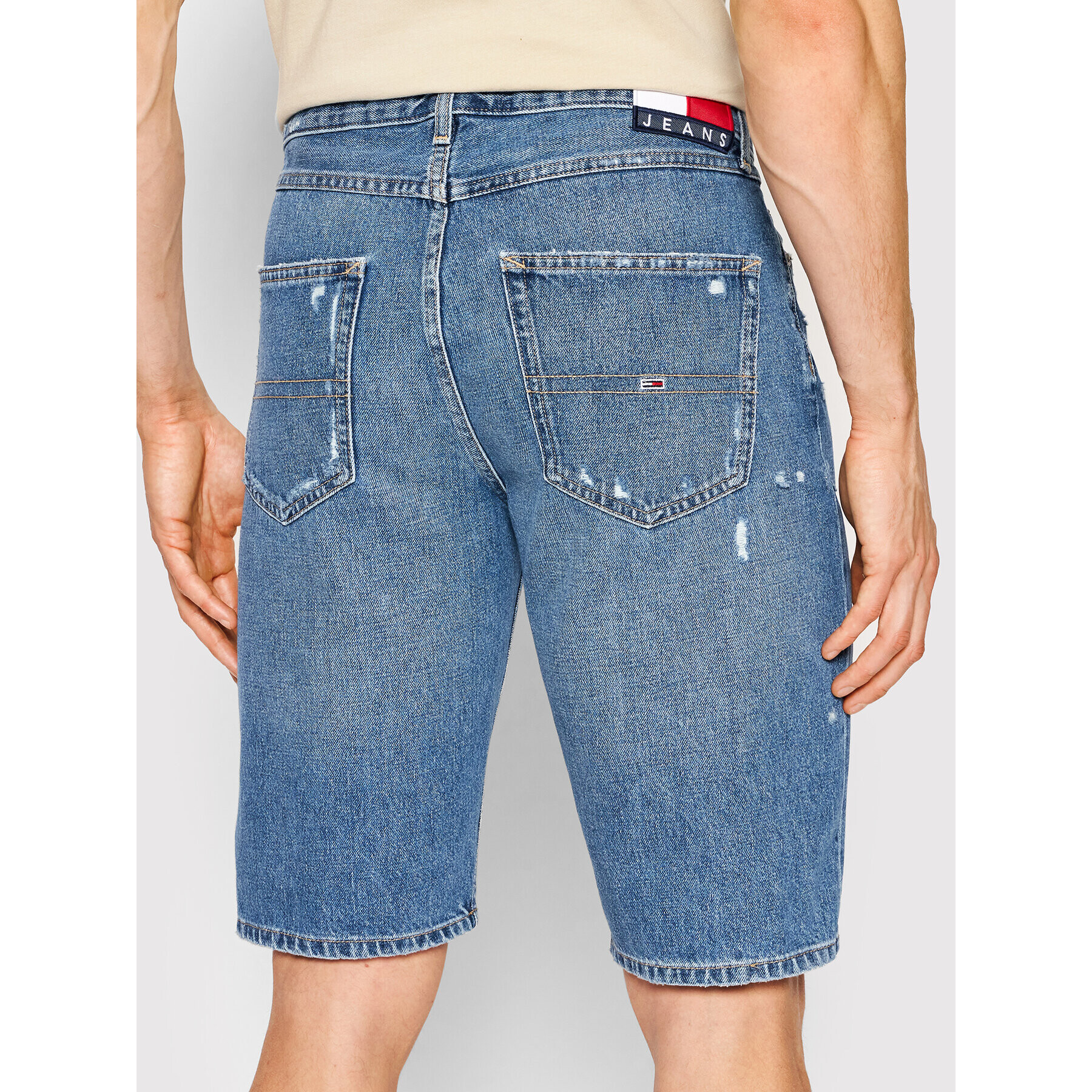 Tommy Jeans Дънкови шорти Dad DM0DM12669 Син Regular Fit - Pepit.bg
