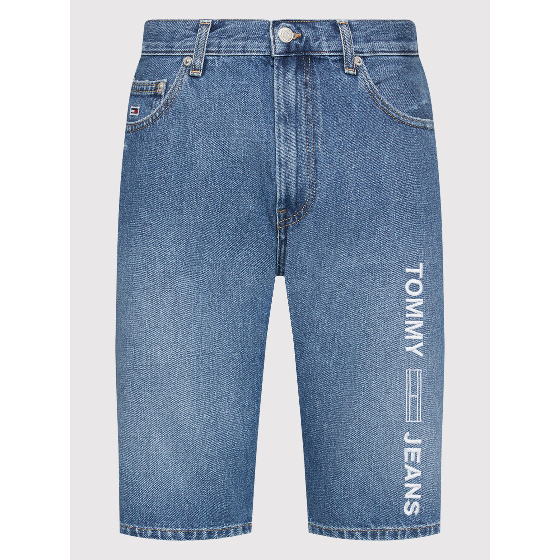 Tommy Jeans Дънкови шорти Dad DM0DM12669 Син Regular Fit - Pepit.bg