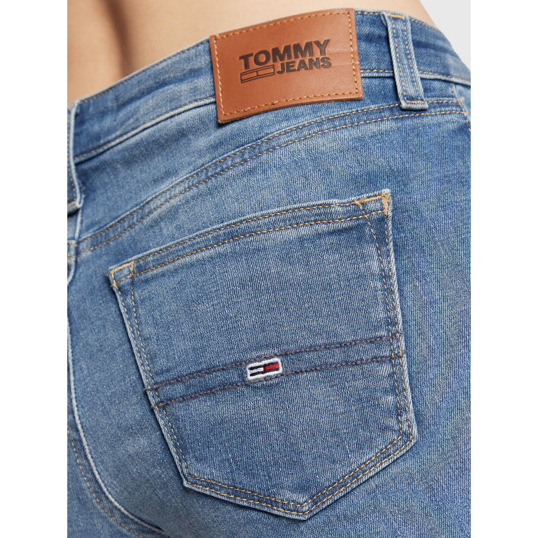 Tommy Jeans Дънкови шорти DW0DW12513 Син Regular Fit - Pepit.bg