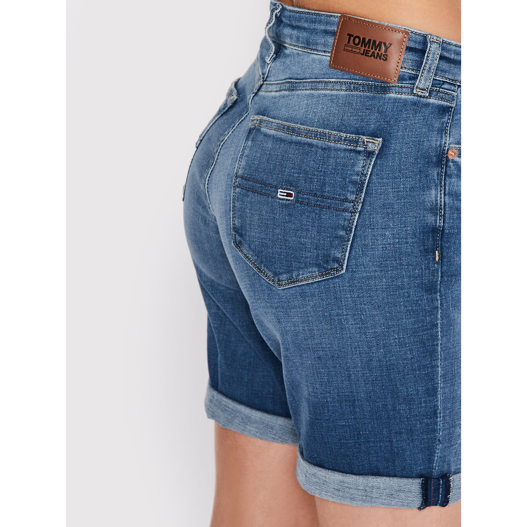 Tommy Jeans Дънкови шорти DW0DW12518 Син Regular Fit - Pepit.bg