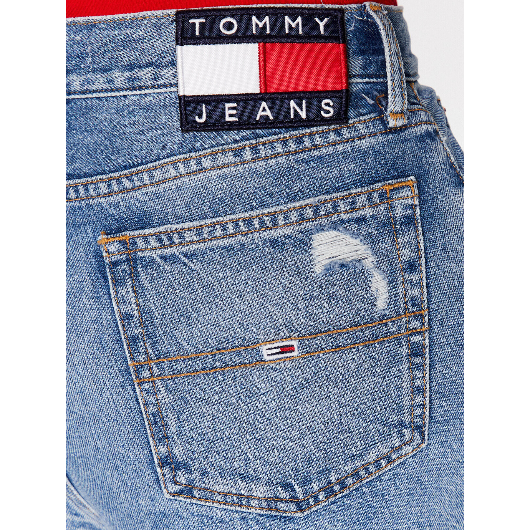 Tommy Jeans Дънкови шорти DW0DW15592 Син Regular Fit - Pepit.bg