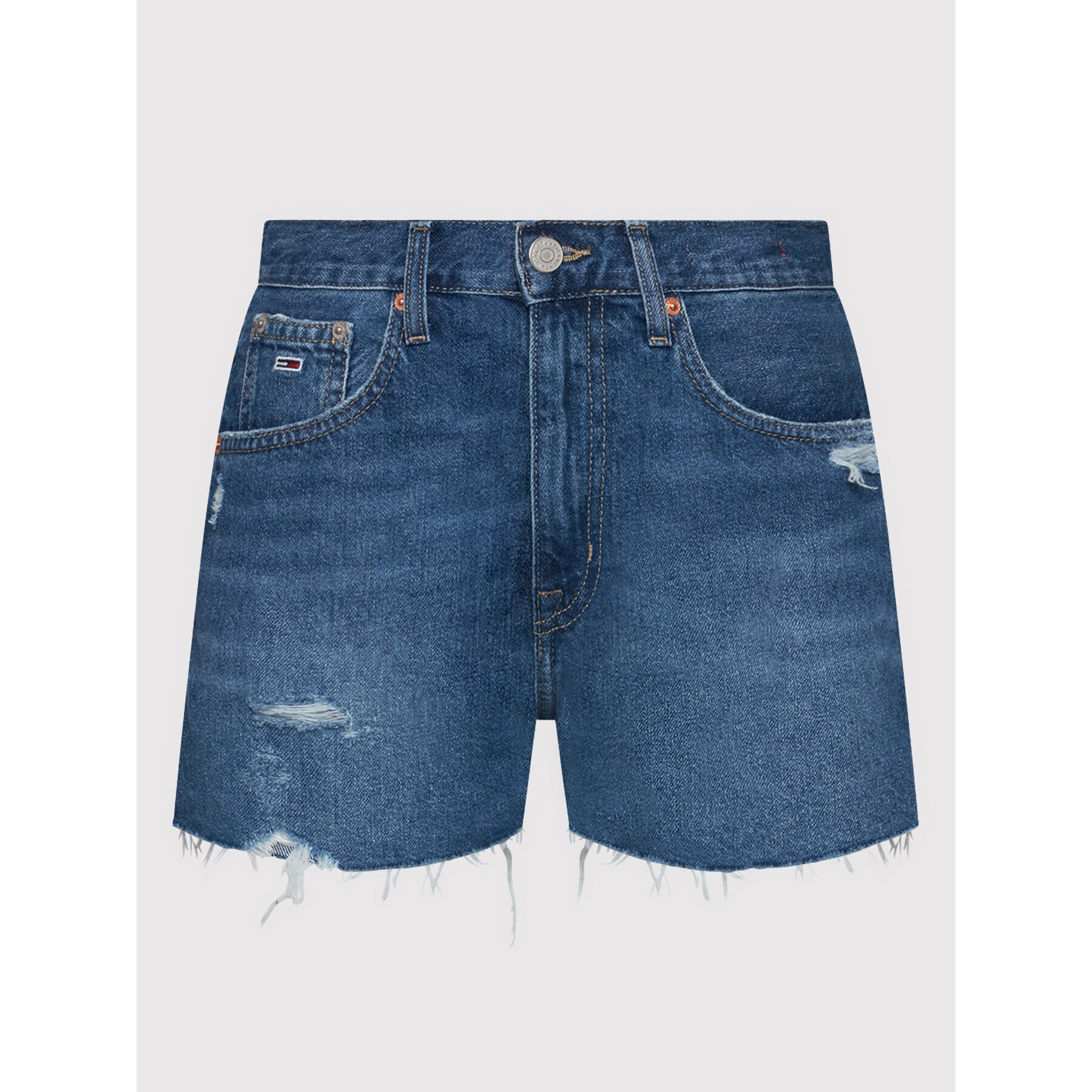 Tommy Jeans Дънкови шорти Hotpant DW0DW12454 Син Regular Fit - Pepit.bg