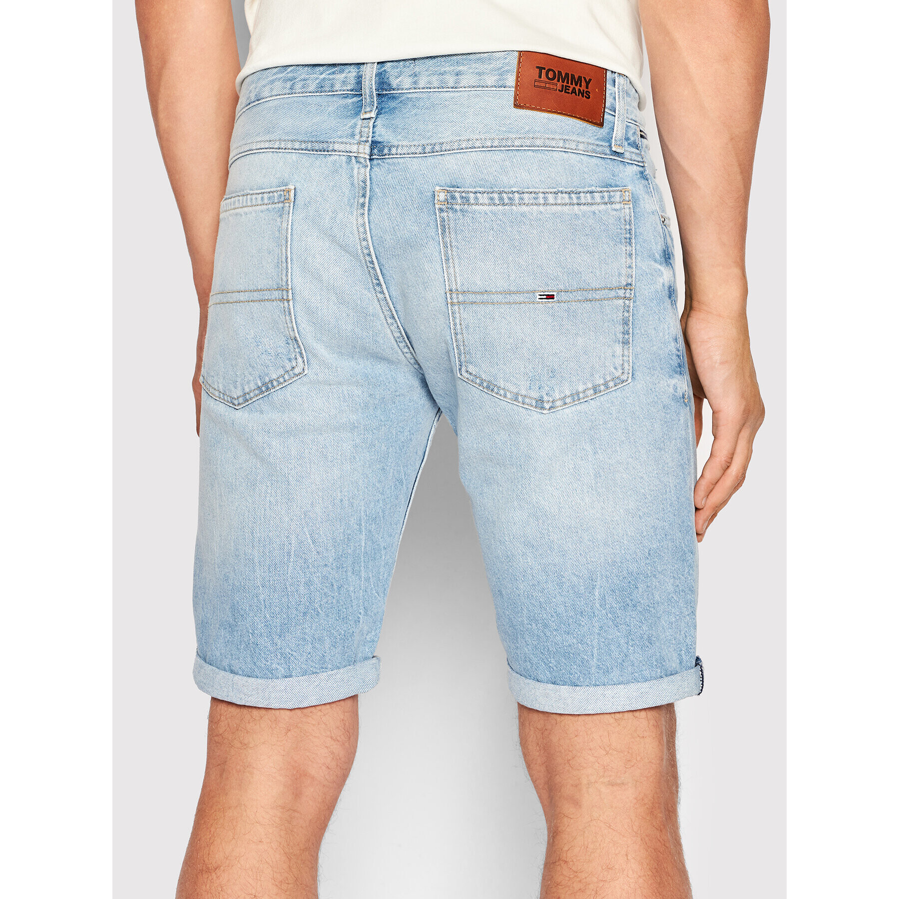 Tommy Jeans Дънкови шорти Ronnie DM0DM13266 Син Regular Fit - Pepit.bg
