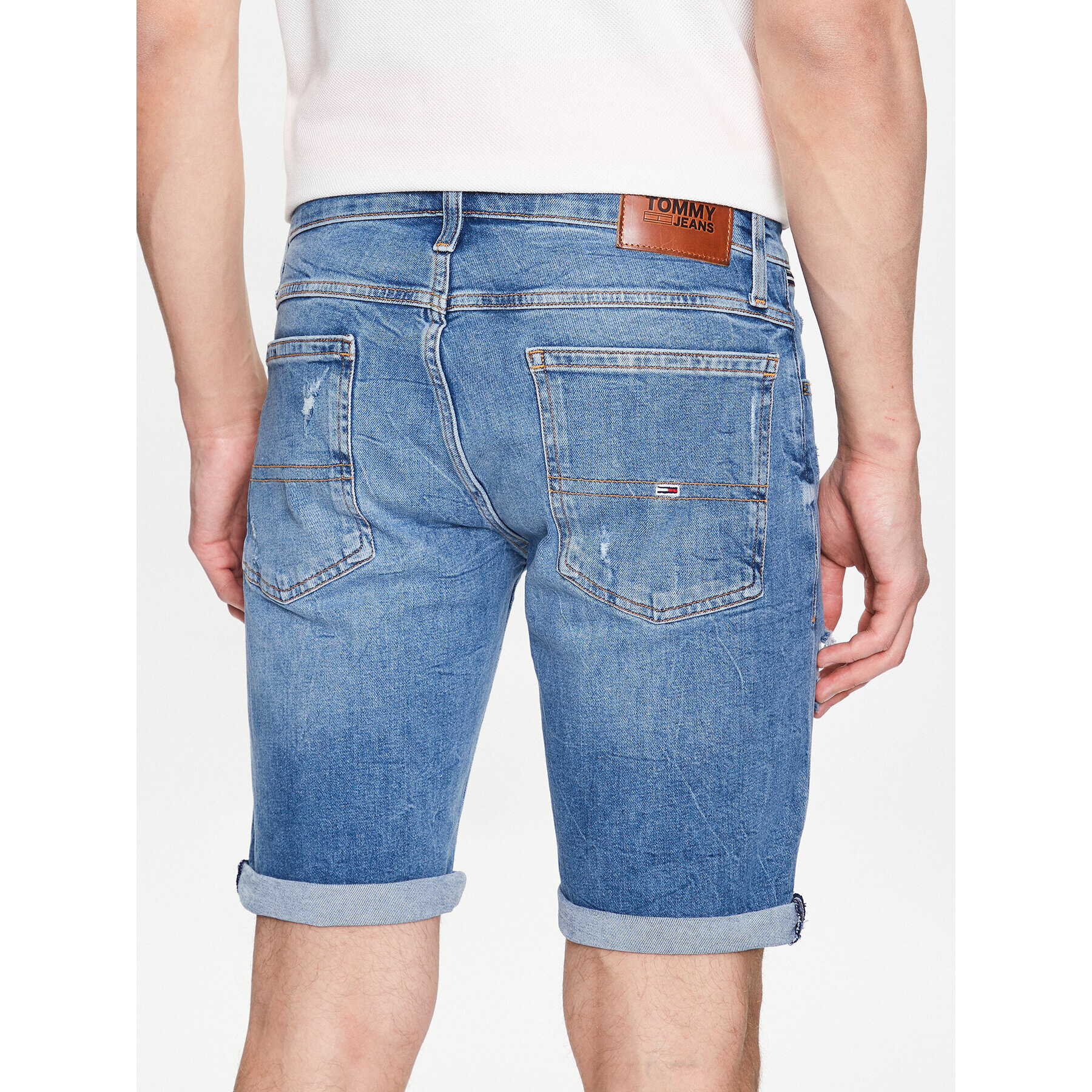 Tommy Jeans Дънкови шорти Ronnie DM0DM16148 Син Relaxed Fit - Pepit.bg