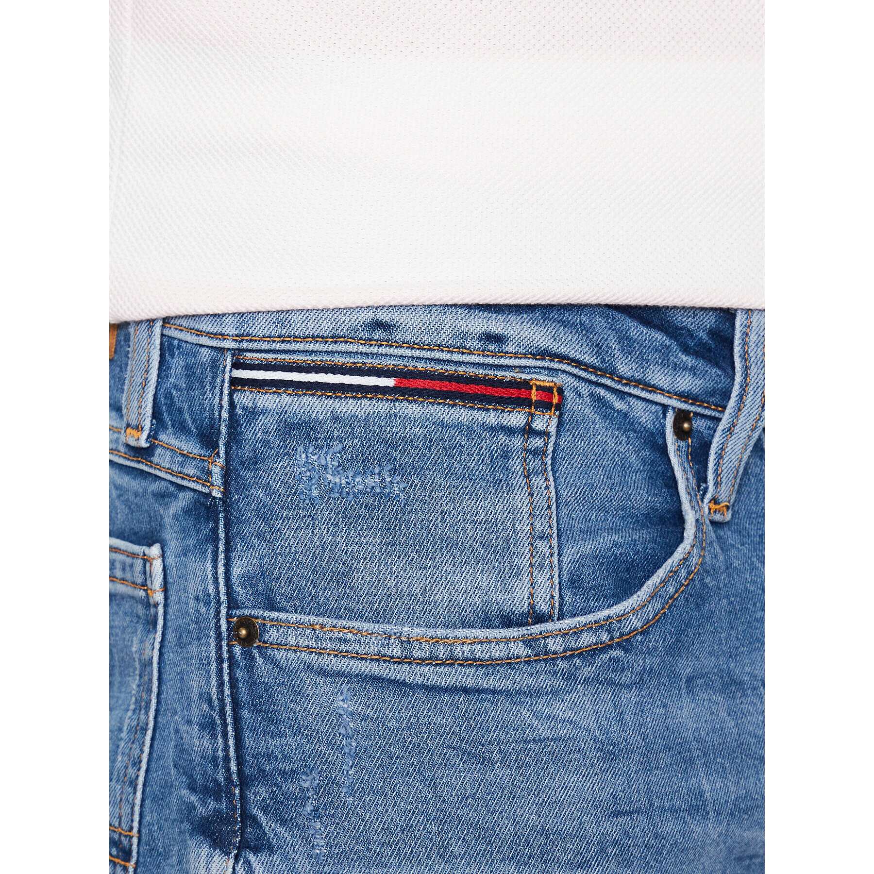 Tommy Jeans Дънкови шорти Ronnie DM0DM16148 Син Relaxed Fit - Pepit.bg