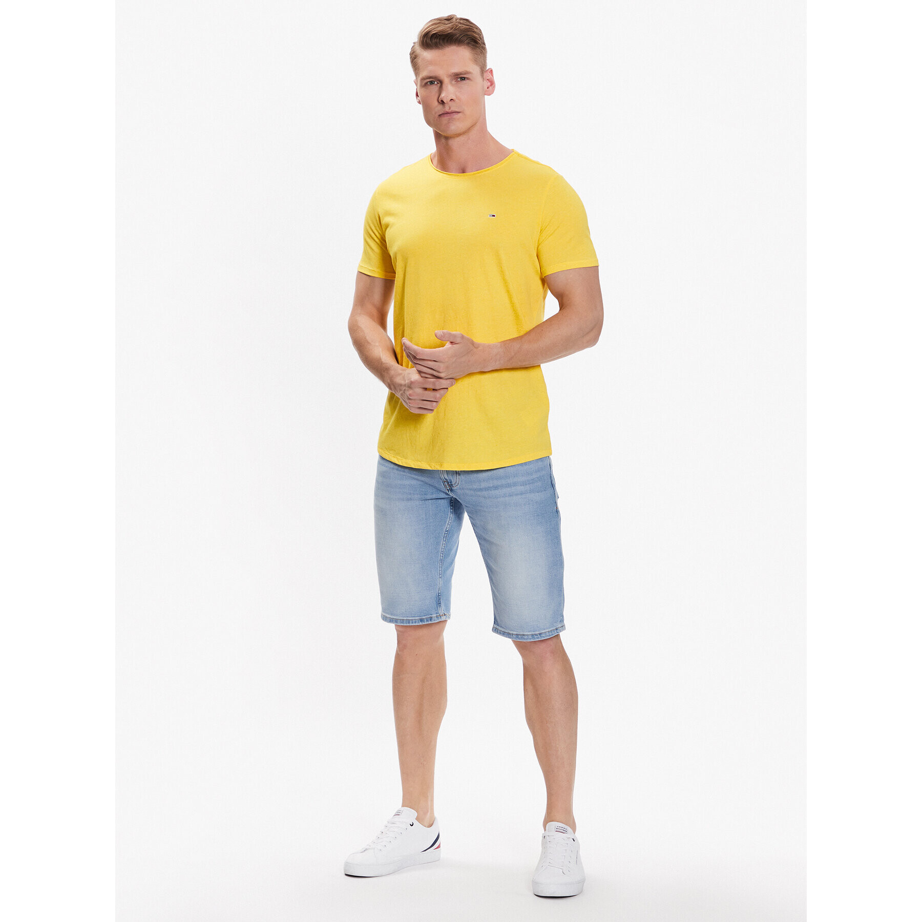 Tommy Jeans Дънкови шорти Ronnie DM0DM16150 Син Relaxed Fit - Pepit.bg