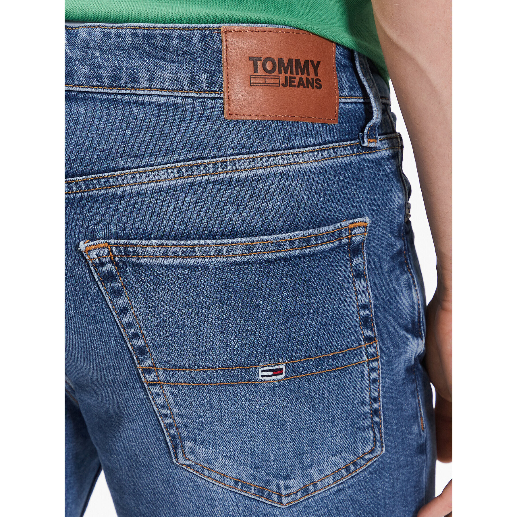 Tommy Jeans Дънкови шорти Scanton DM0DM16146 Син Slim Fit - Pepit.bg