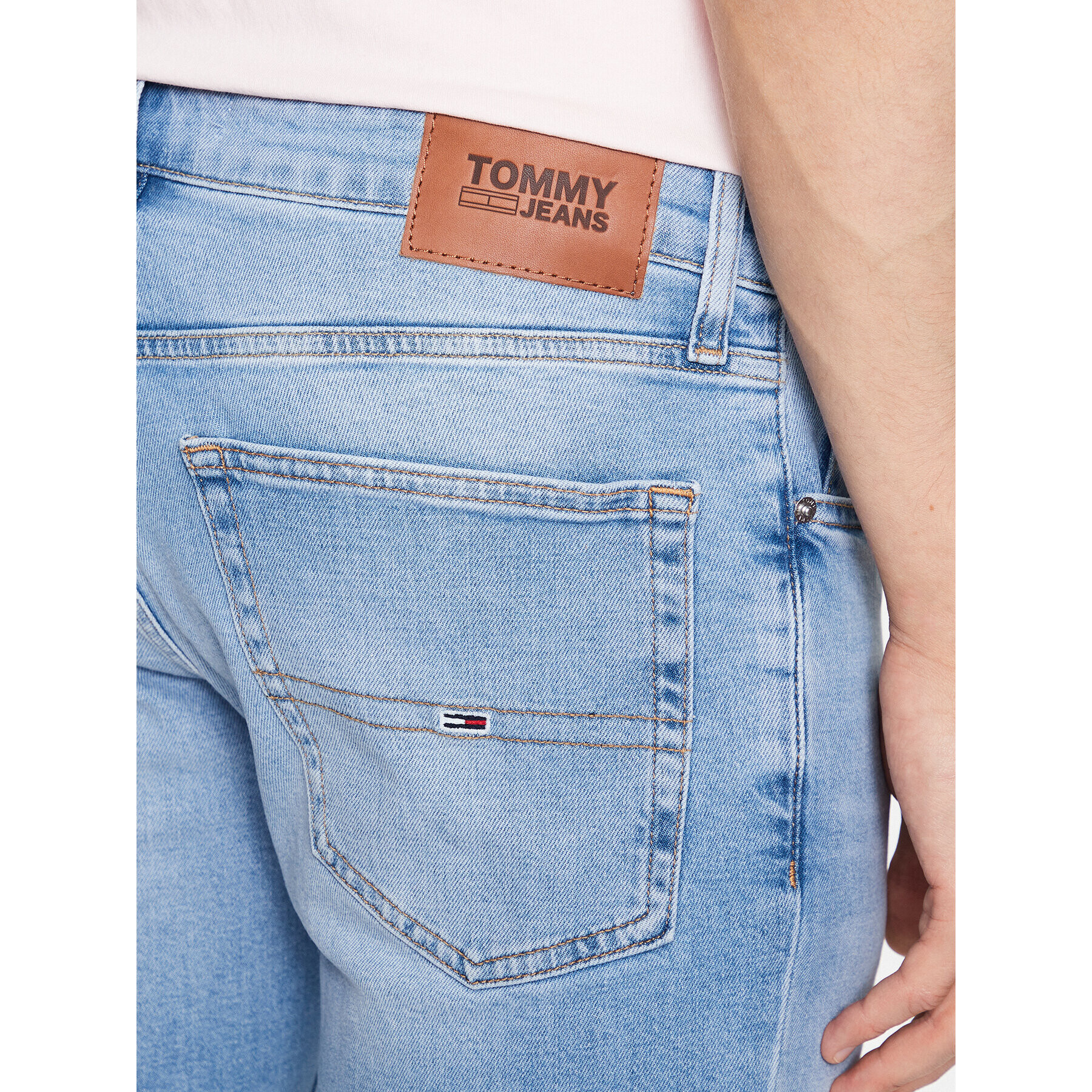 Tommy Jeans Дънкови шорти Scanton DM0DM16151 Син Slim Fit - Pepit.bg