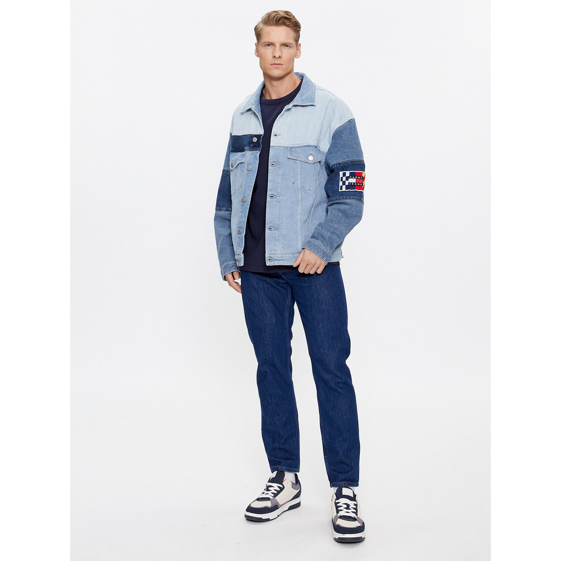 Tommy Jeans Дънково яке Aiden DM0DM16737 Син Oversize - Pepit.bg