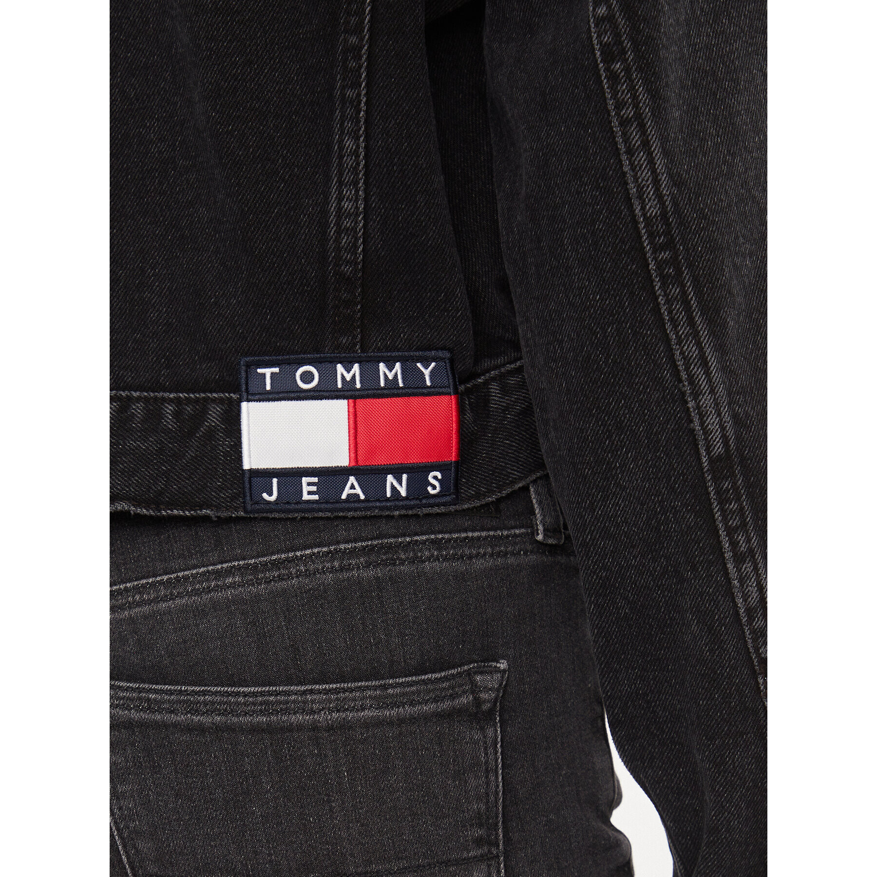 Tommy Jeans Дънково яке Claire DW0DW16054 Черен Regular Fit - Pepit.bg
