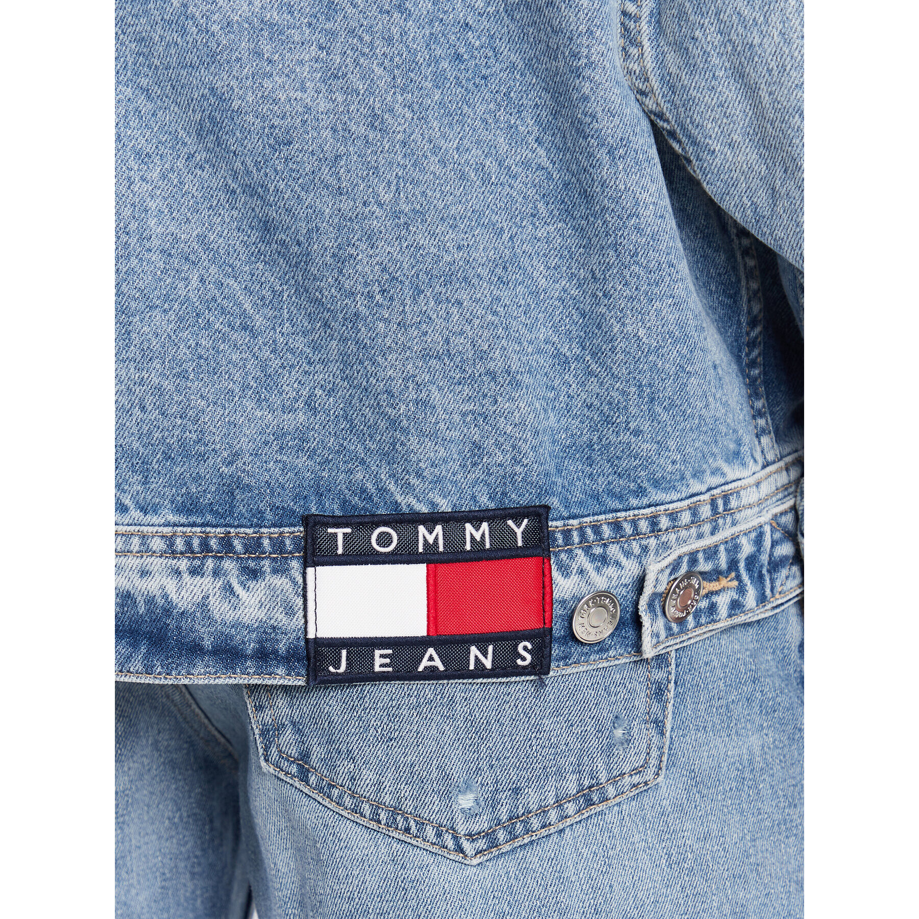 Tommy Jeans Дънково яке DM0DM15611 Син Oversize - Pepit.bg