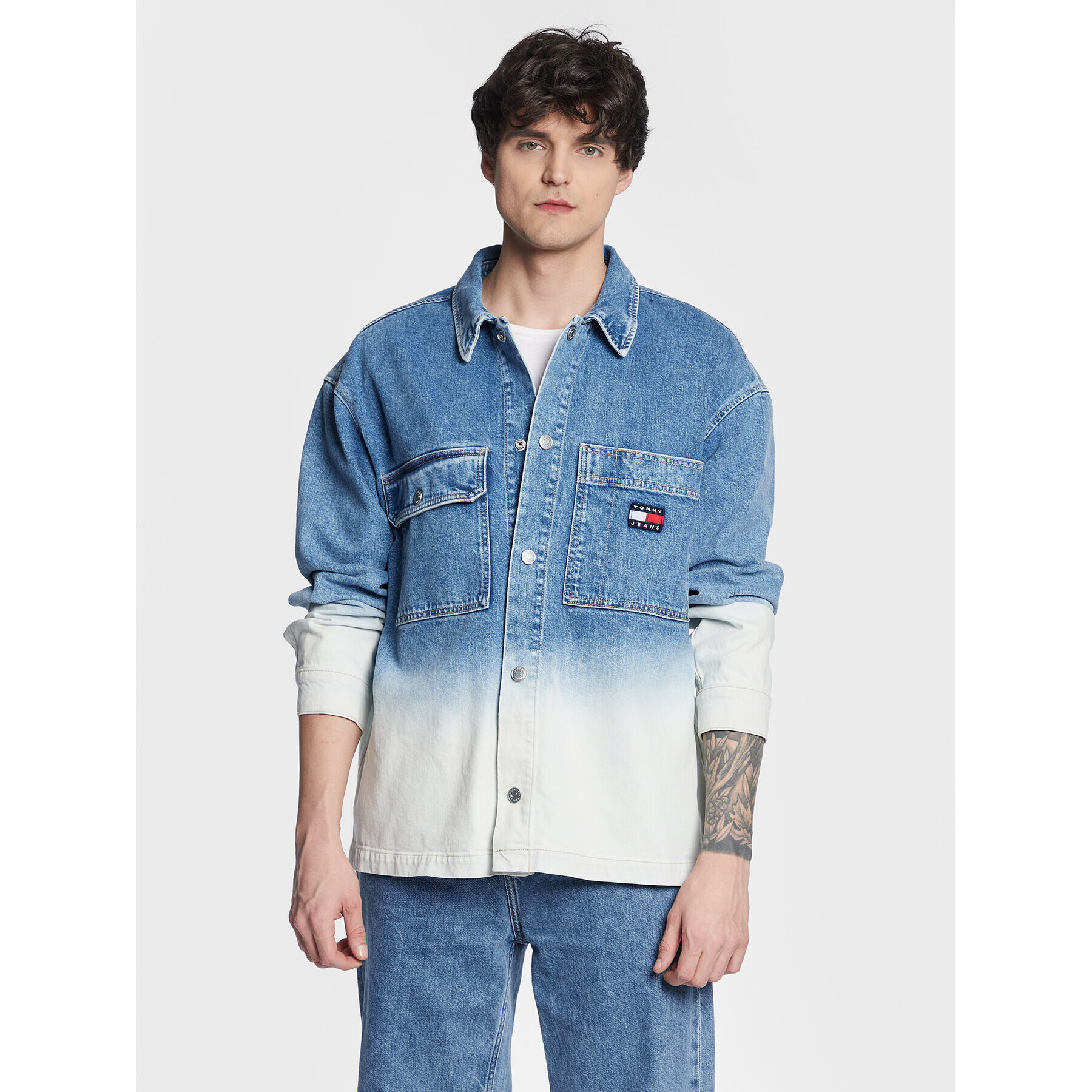 Tommy Jeans Дънково яке DM0DM15624 Син Oversize - Pepit.bg