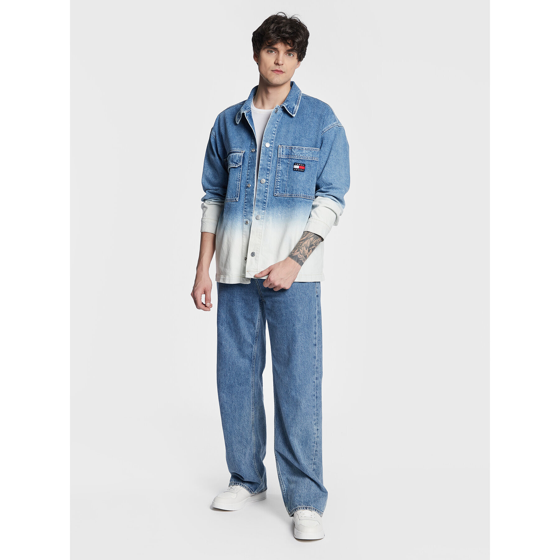 Tommy Jeans Дънково яке DM0DM15624 Син Oversize - Pepit.bg