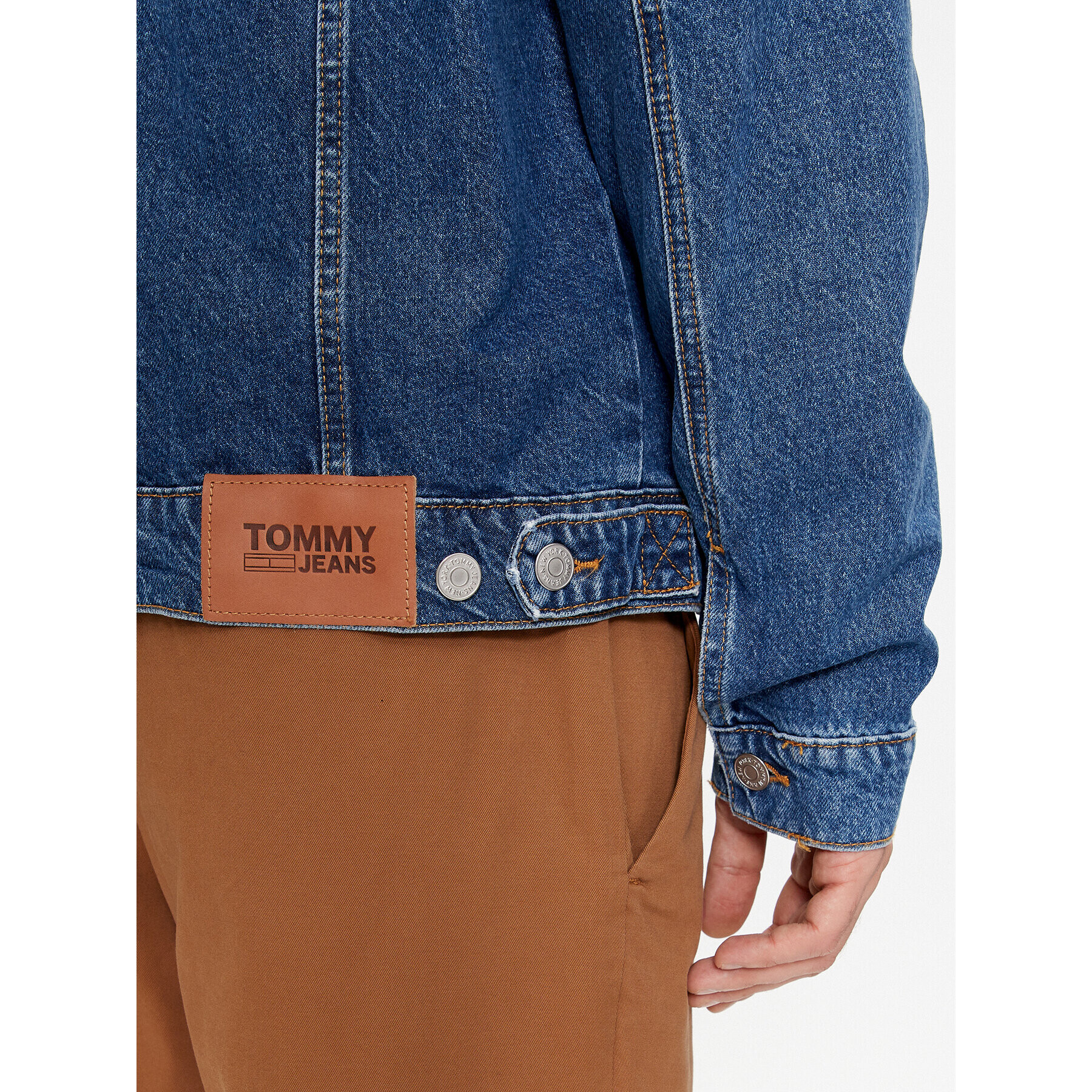 Tommy Jeans Дънково яке DM0DM17472 Тъмносин Regular Fit - Pepit.bg