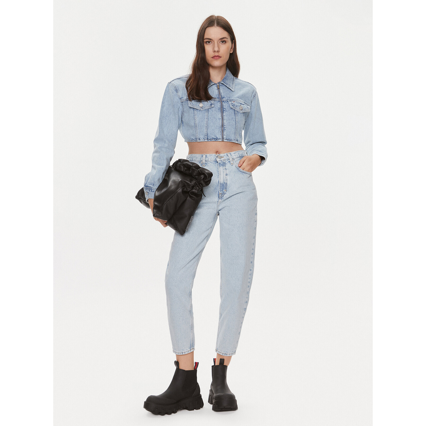 Tommy Jeans Дънково яке DW0DW17450 Син Slim Fit - Pepit.bg