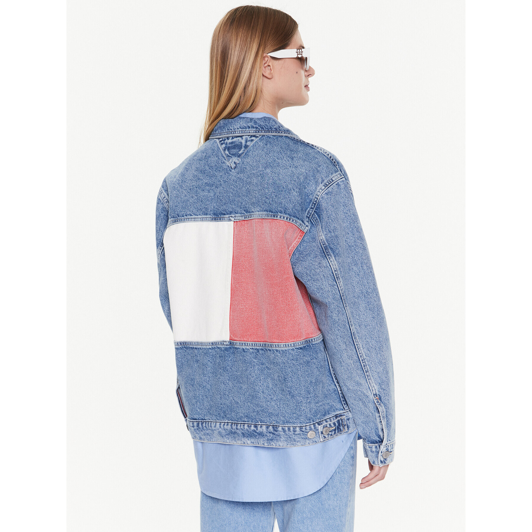 Tommy Jeans Дънково яке Trucker DW0DW14846 Син Oversize - Pepit.bg