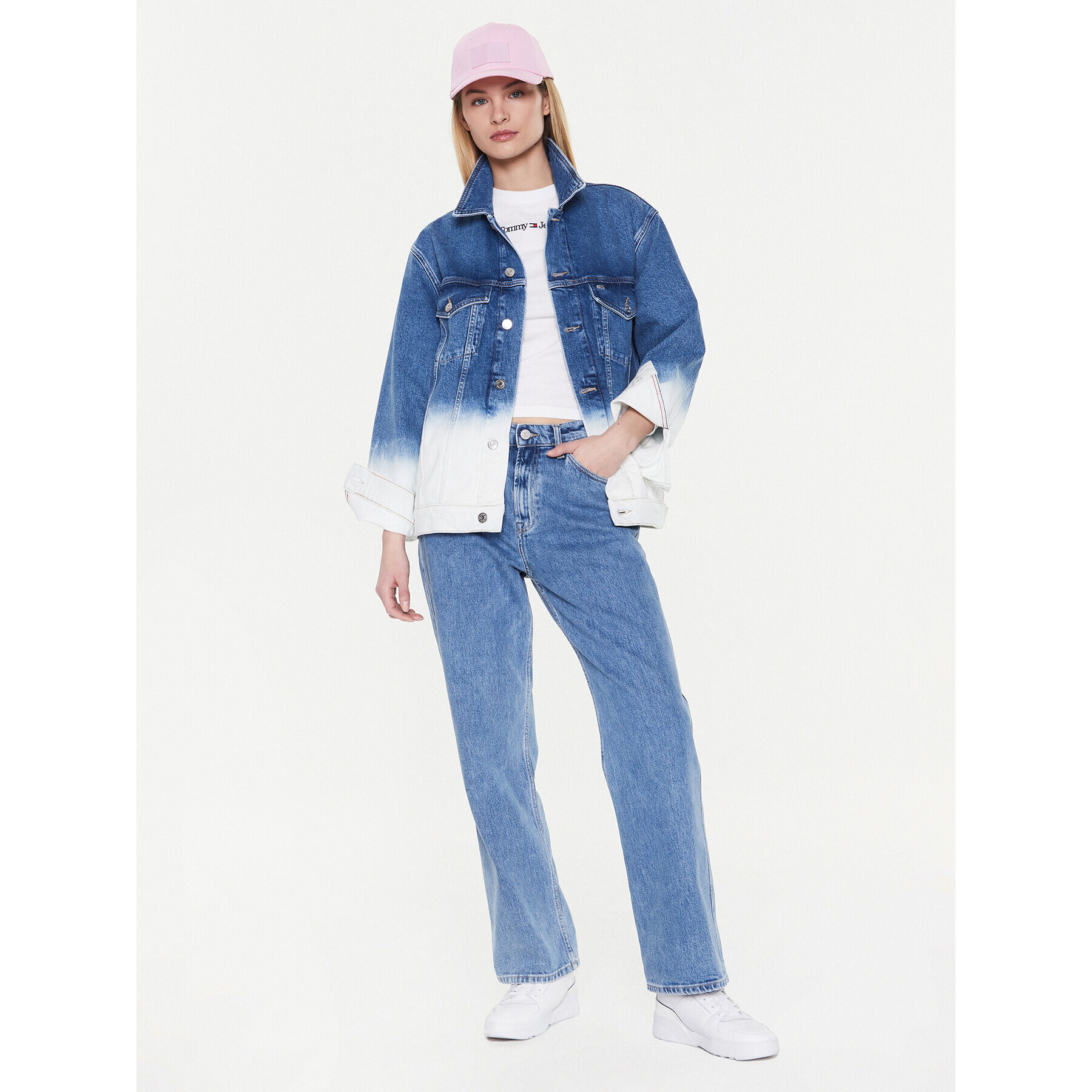 Tommy Jeans Дънково яке Trucker DW0DW14848 Син Oversize - Pepit.bg