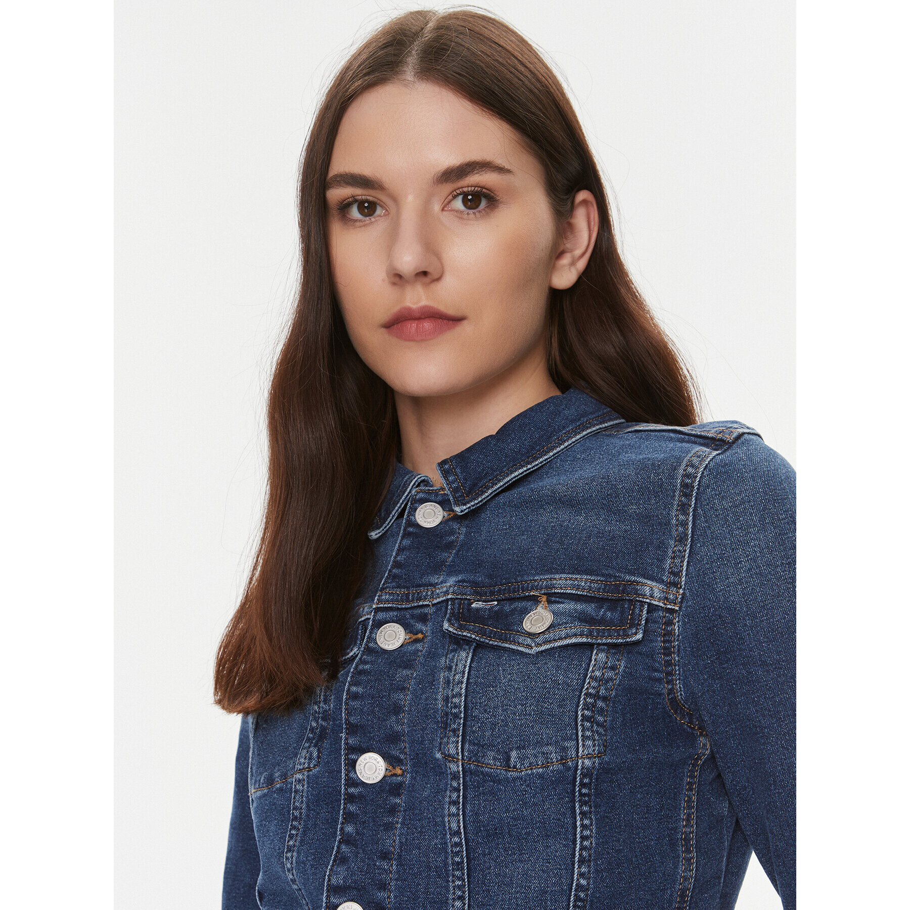 Tommy Jeans Дънково яке Vivianne DW0DW17215 Тъмносин Regular Fit - Pepit.bg