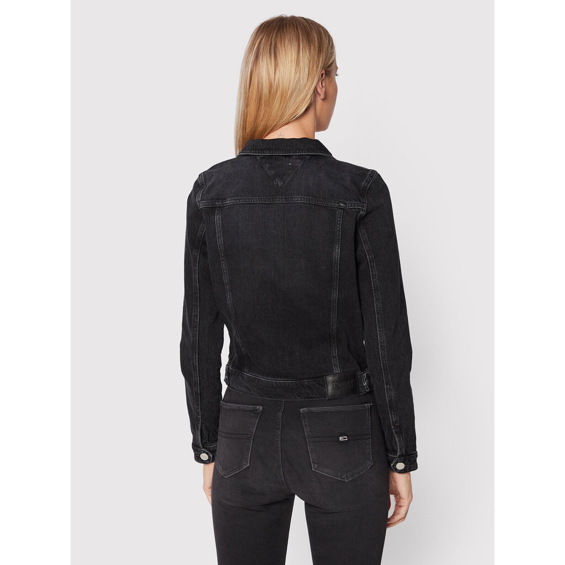 Tommy Jeans Дънково яке DW0DW13402 Черен Regular Fit - Pepit.bg