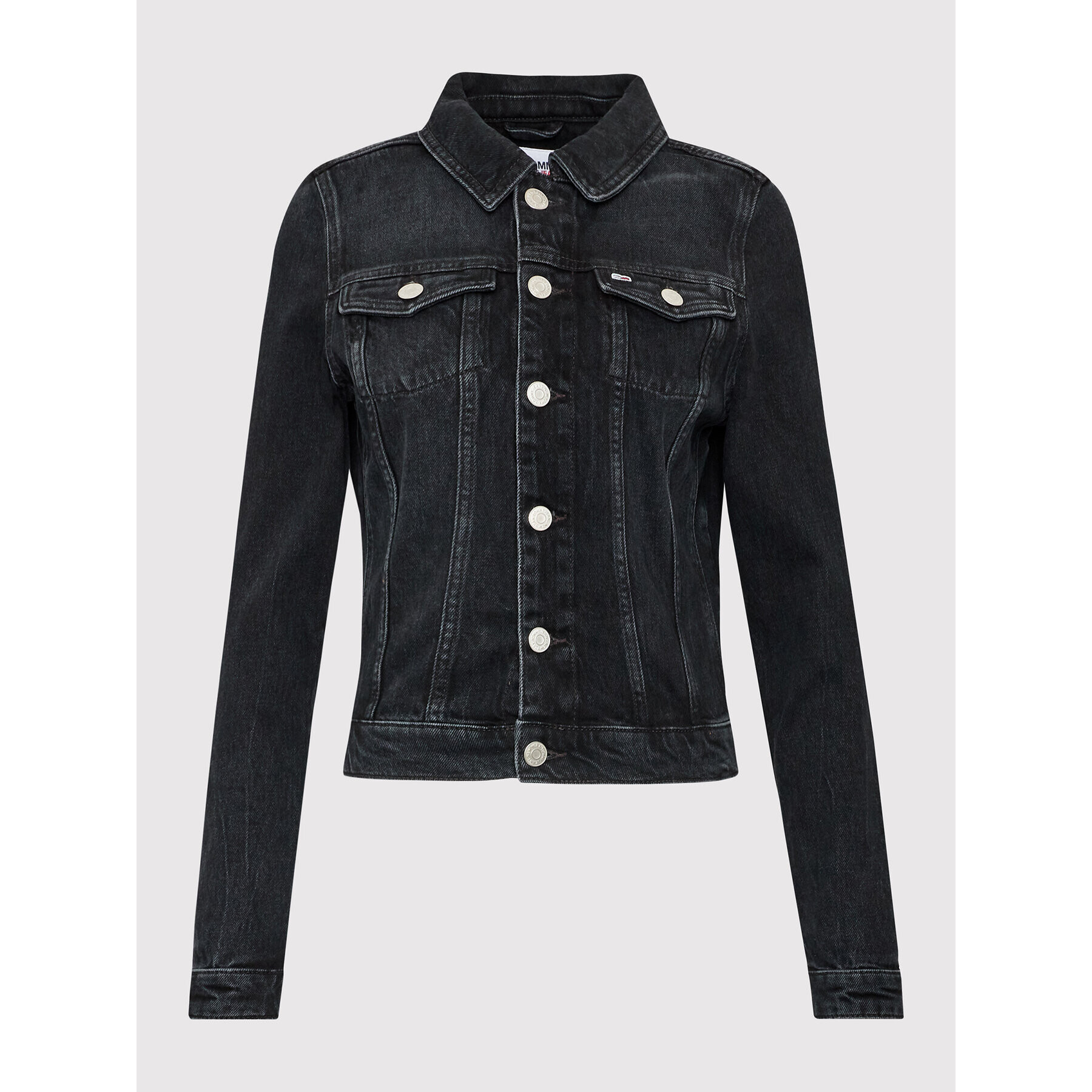 Tommy Jeans Дънково яке DW0DW13402 Черен Regular Fit - Pepit.bg