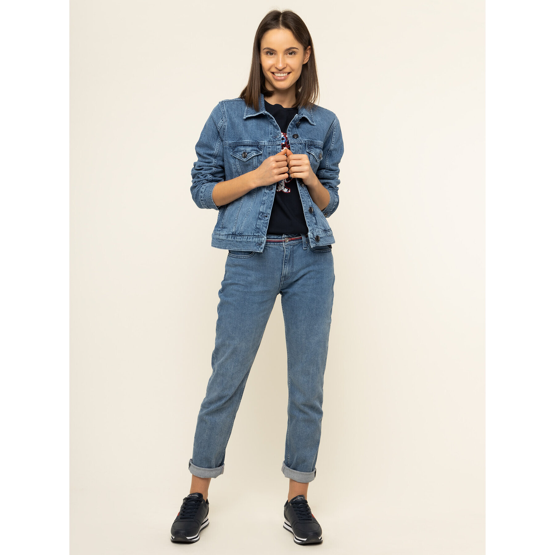 Tommy Jeans Дънково яке Milo WW0WW26479 Син Regular Fit - Pepit.bg