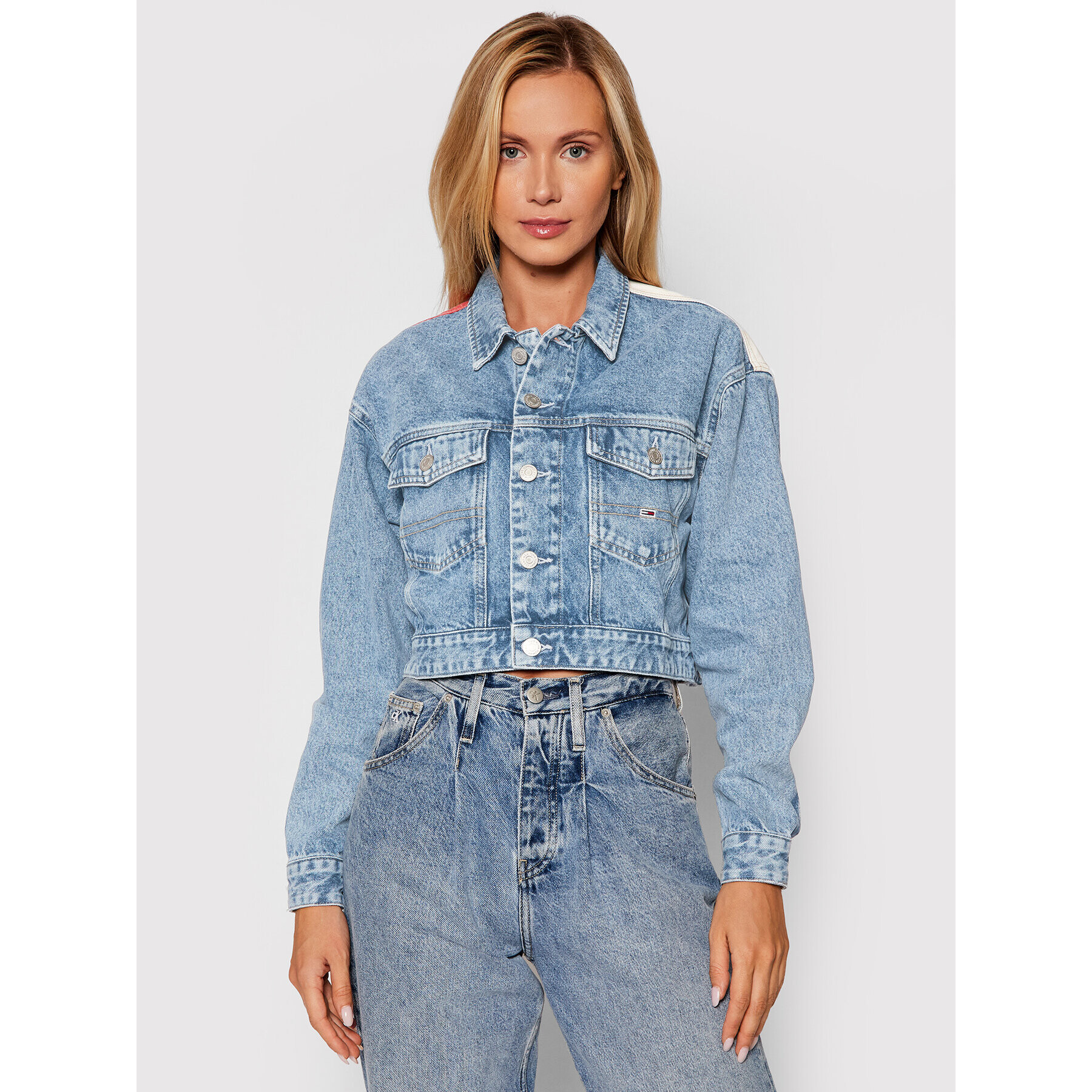 Tommy Jeans Дънково яке Trucker DW0DW10641 Син Regular Fit - Pepit.bg