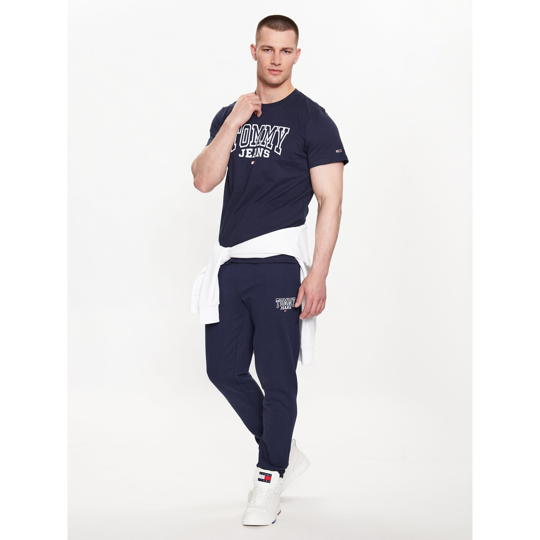 Tommy Jeans Долнище анцуг DM0DM16782 Тъмносин Slim Fit - Pepit.bg