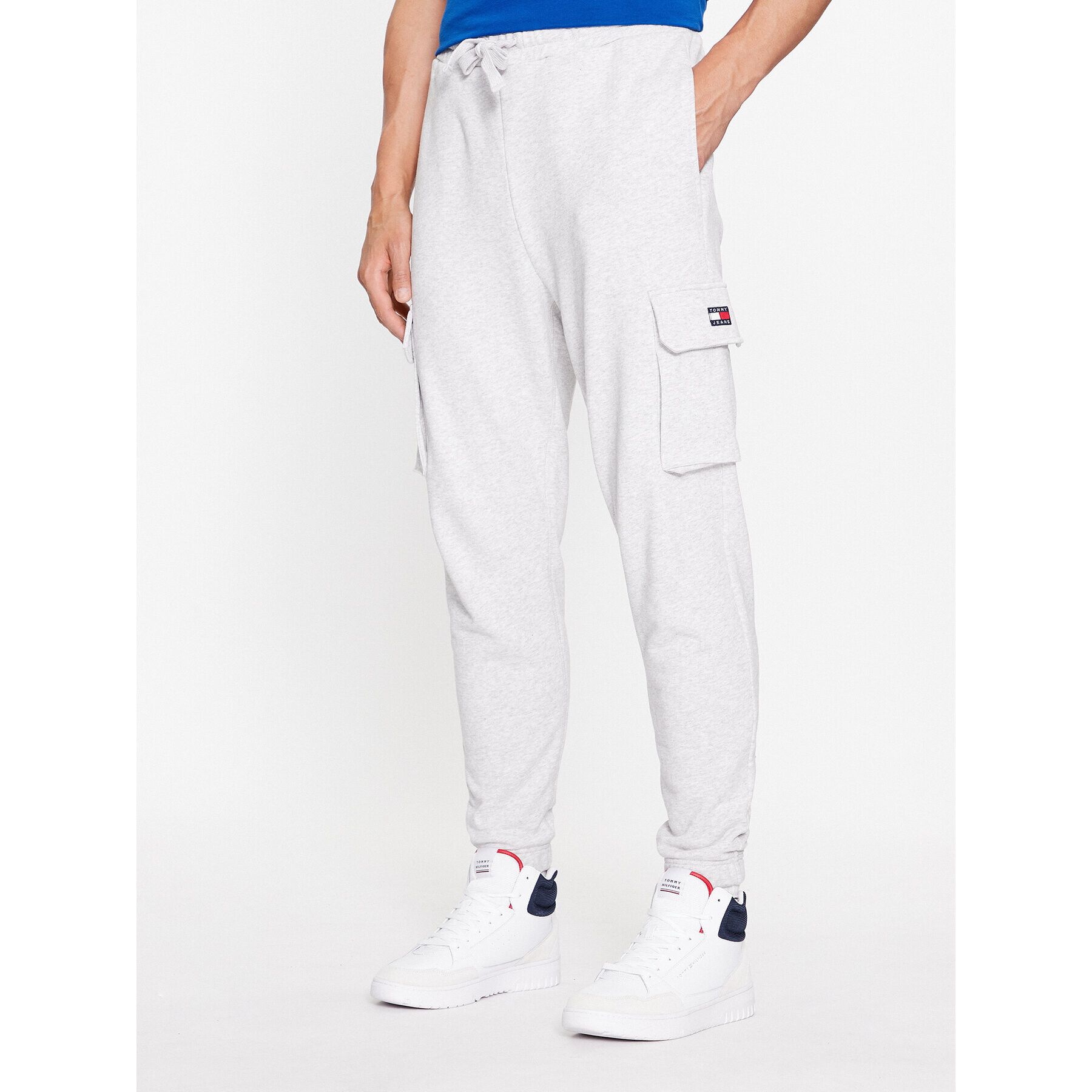 Tommy Jeans Долнище анцуг DM0DM17694 Сив Regular Fit - Pepit.bg