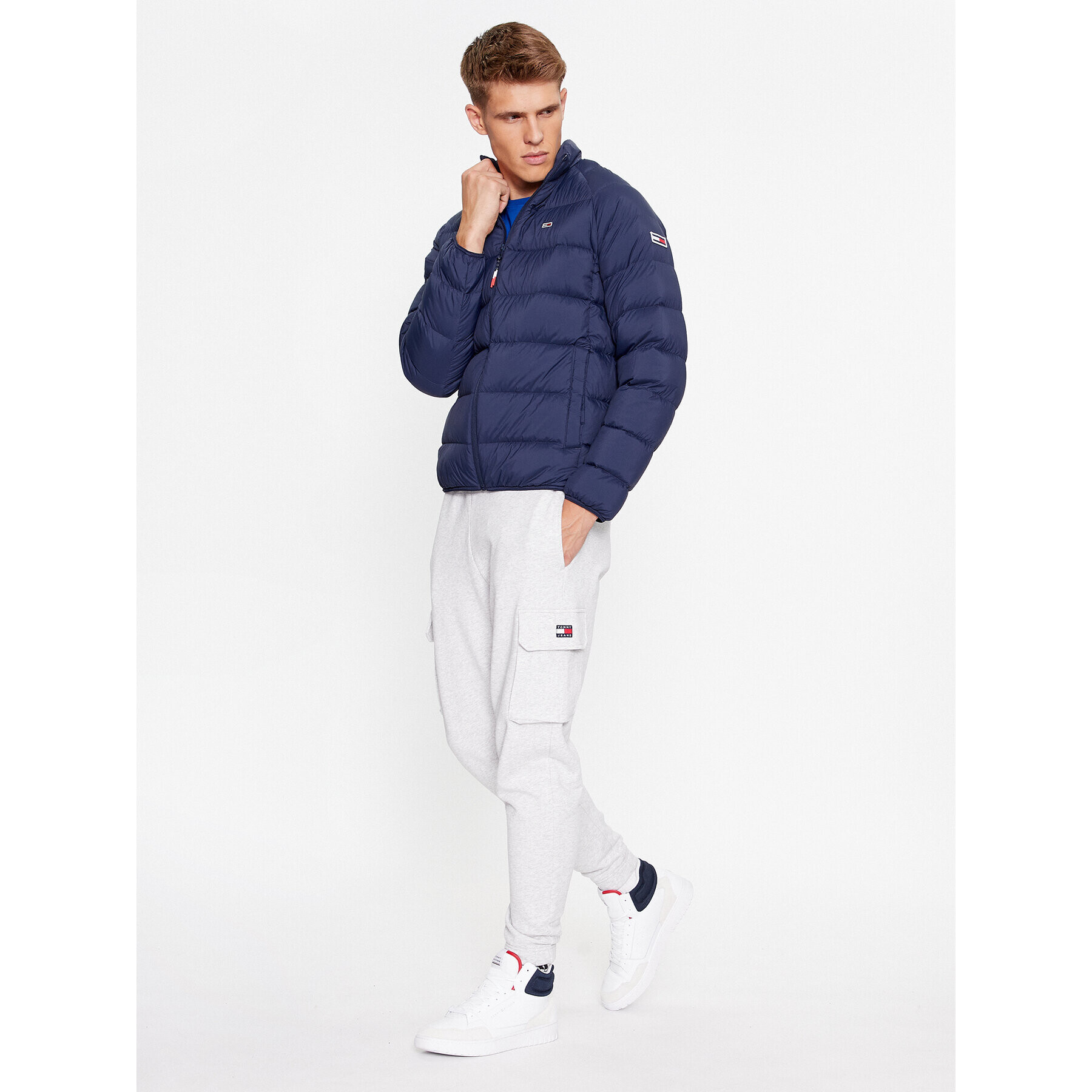 Tommy Jeans Долнище анцуг DM0DM17694 Сив Regular Fit - Pepit.bg