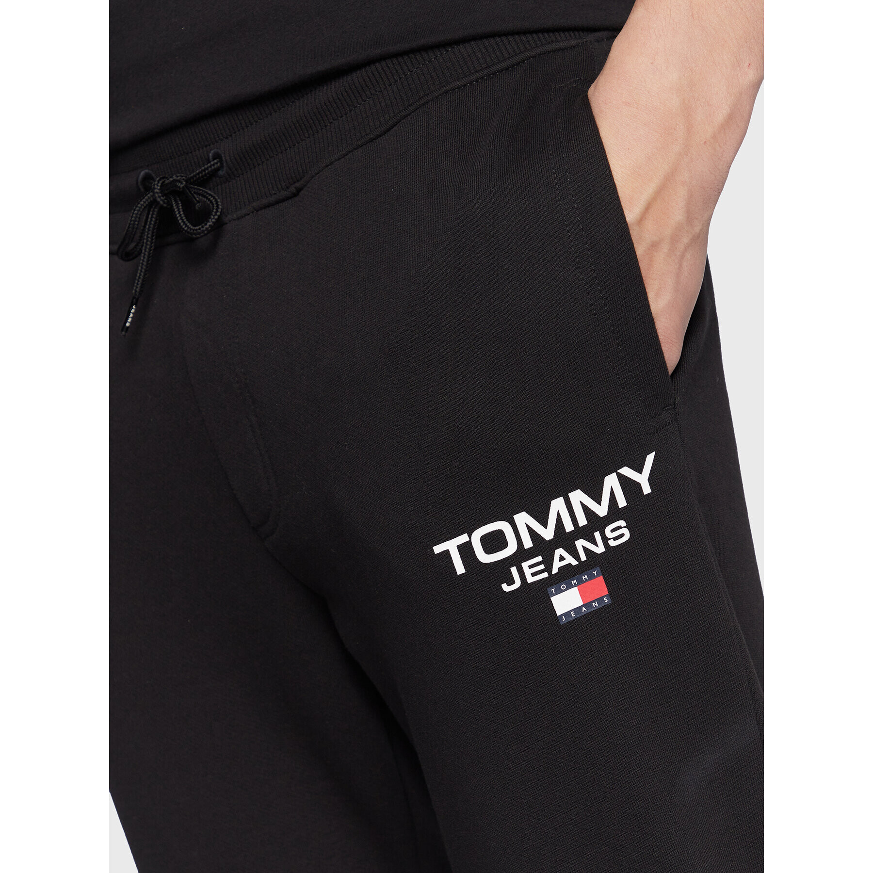 Tommy Jeans Долнище анцуг Entry DM0DM15791 Черен Slim Fit - Pepit.bg