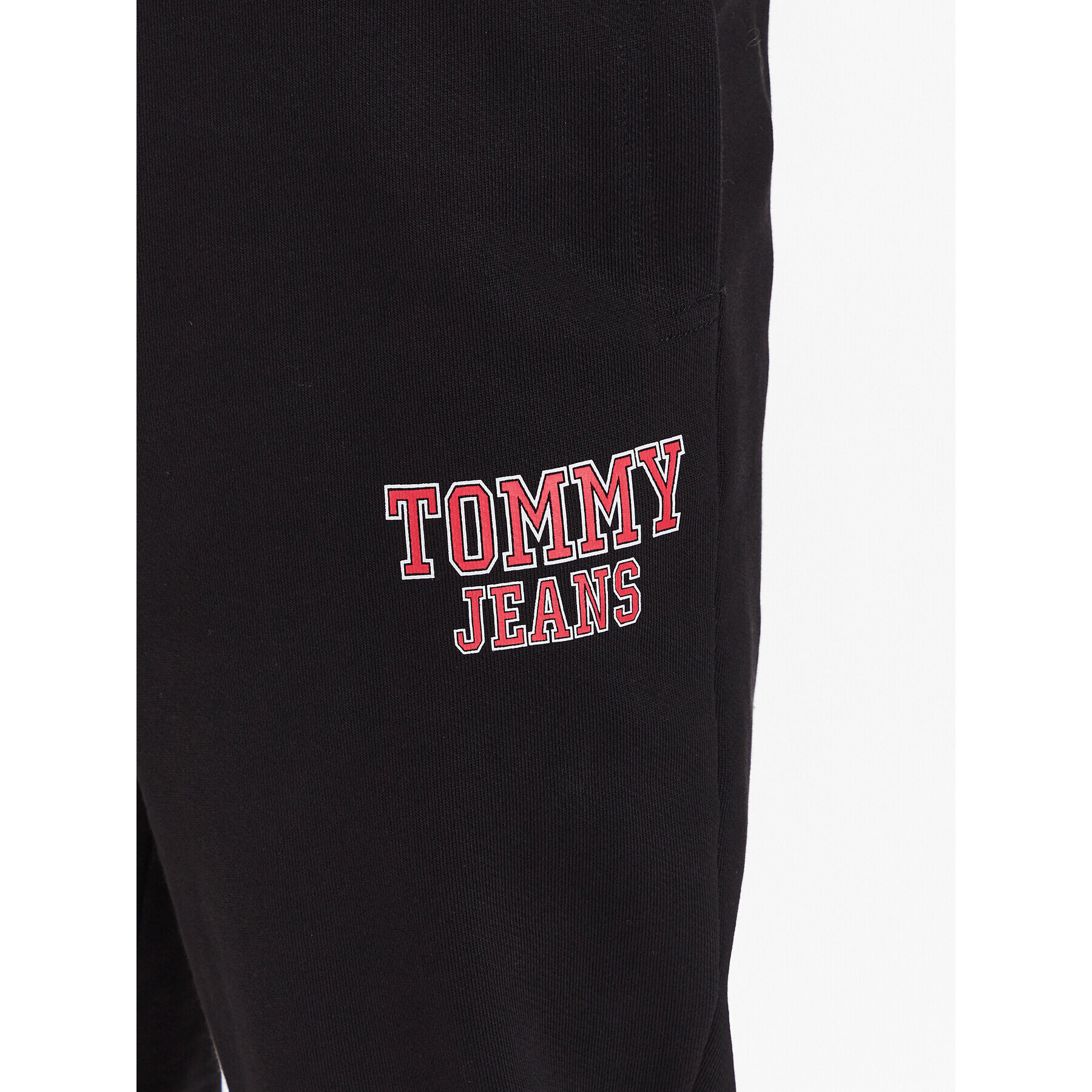 Tommy Jeans Долнище анцуг Graphic DM0DM16337 Черен Regular Fit - Pepit.bg
