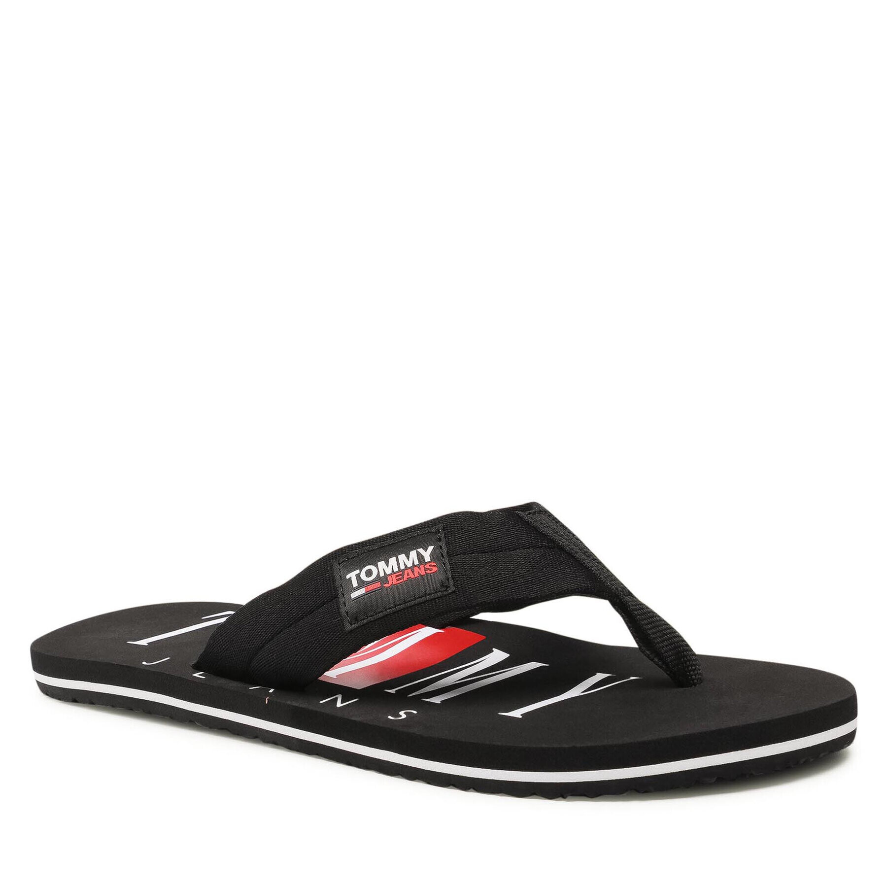 Tommy Jeans Джапанки Beach Sandal EM0EM00691 Черен - Pepit.bg