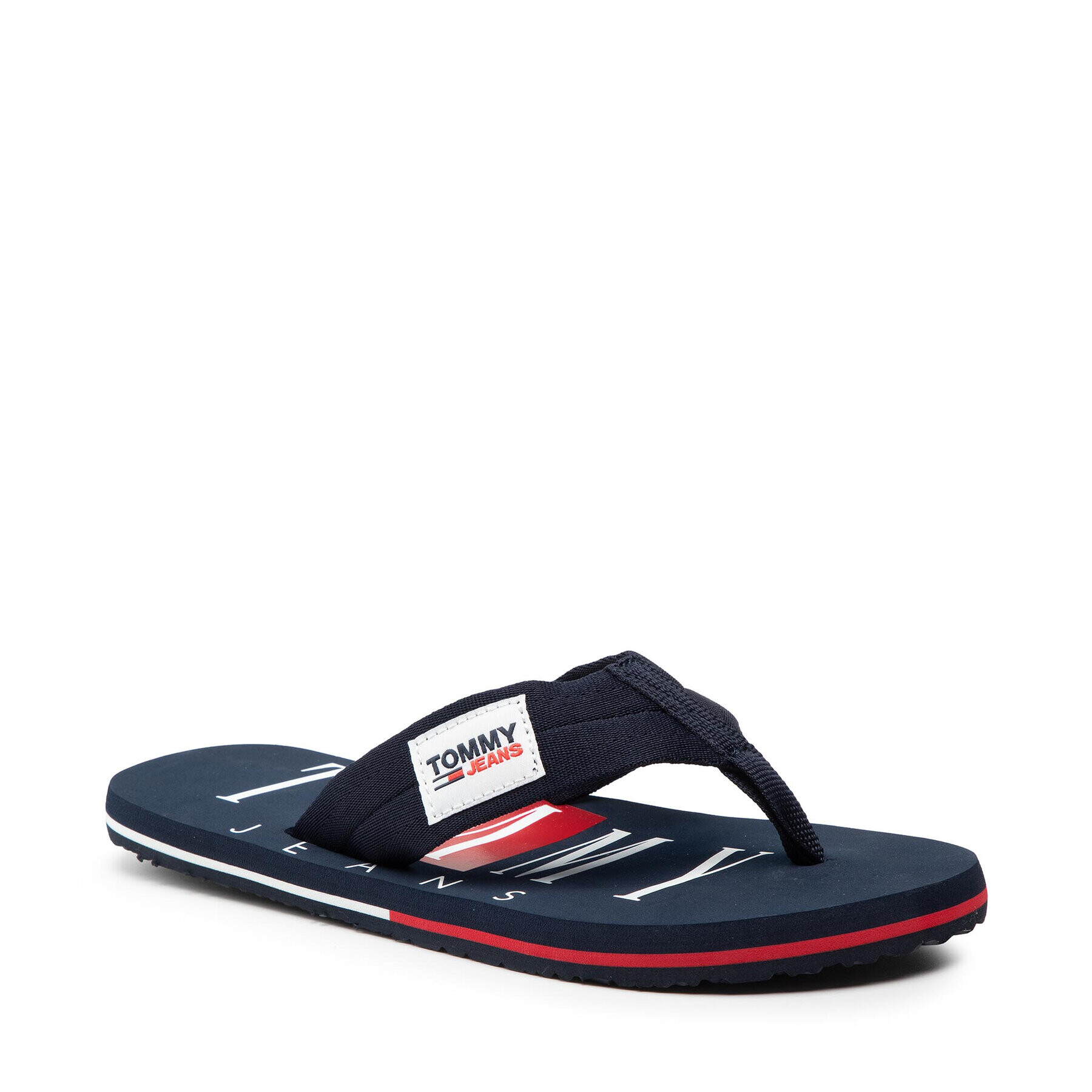 Tommy Jeans Джапанки Beach Sandal EM0EM00691 Тъмносин - Pepit.bg