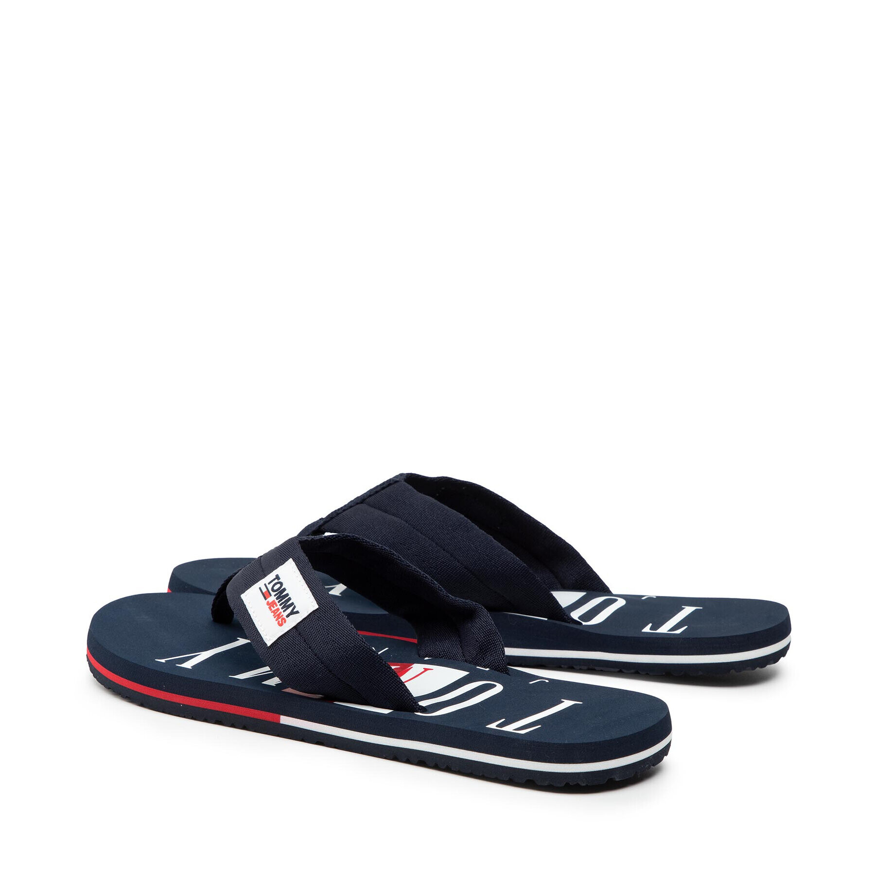 Tommy Jeans Джапанки Beach Sandal EM0EM00691 Тъмносин - Pepit.bg