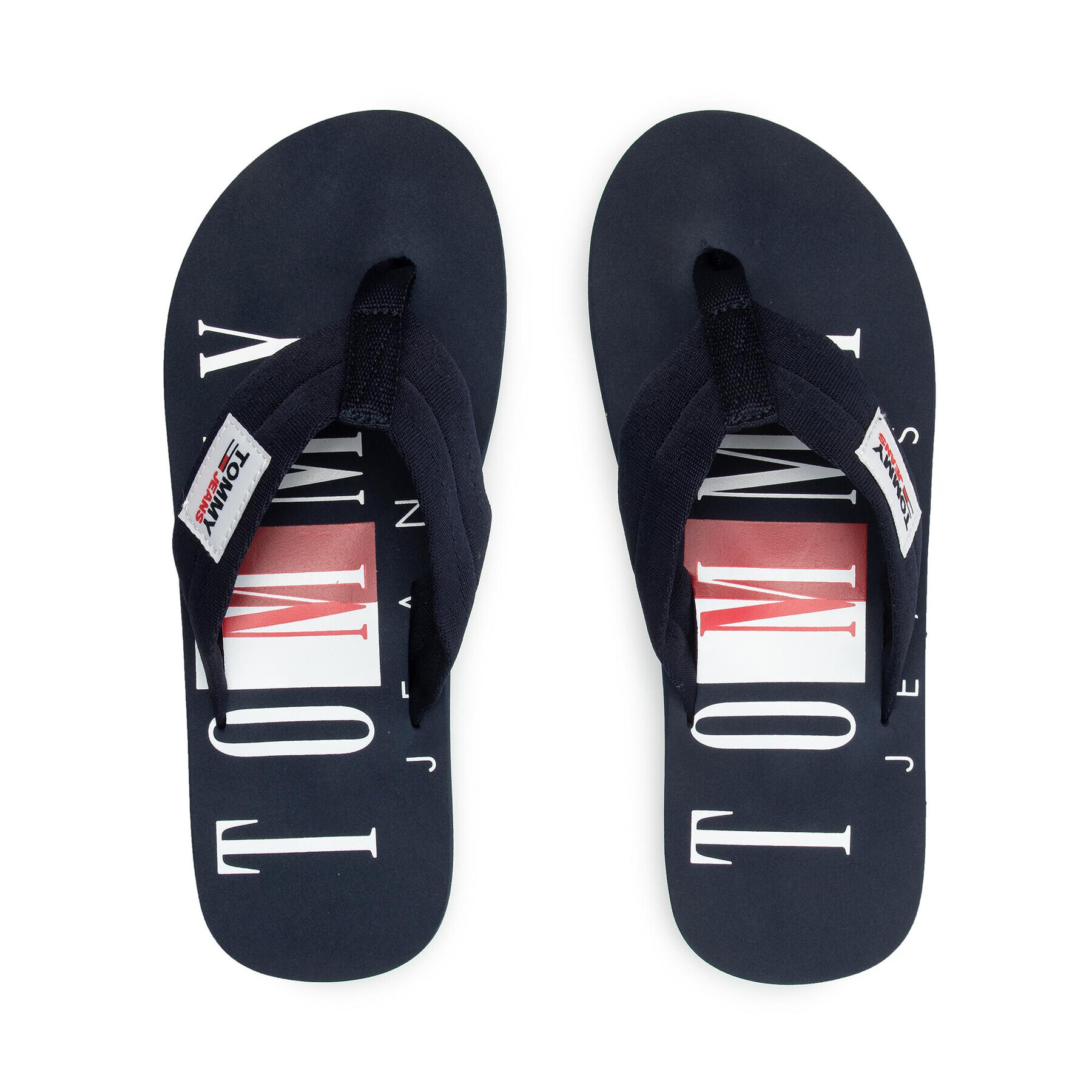 Tommy Jeans Джапанки Beach Sandal EM0EM00691 Тъмносин - Pepit.bg