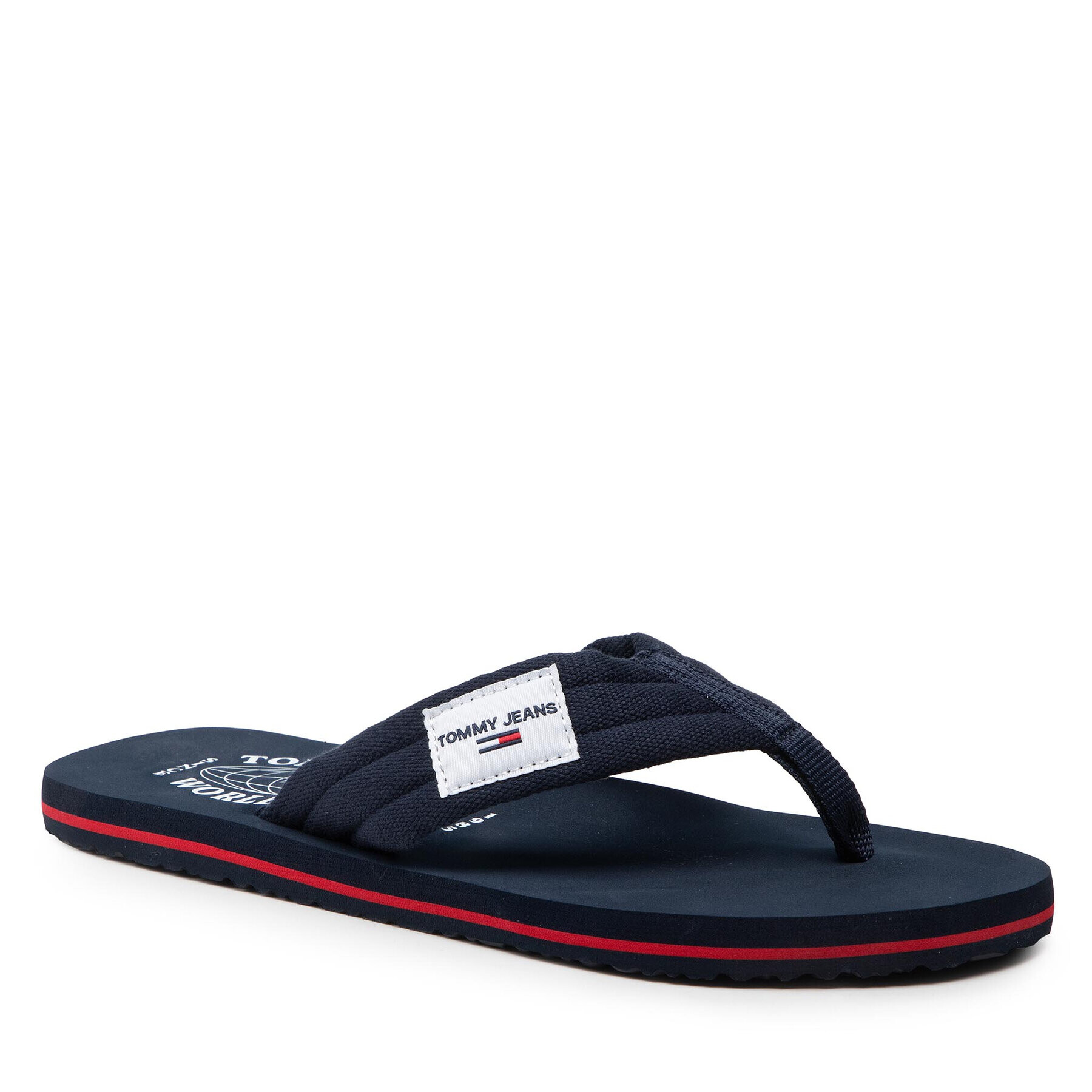 Tommy Jeans Джапанки Beach Sandal EM0EM01002 Тъмносин - Pepit.bg