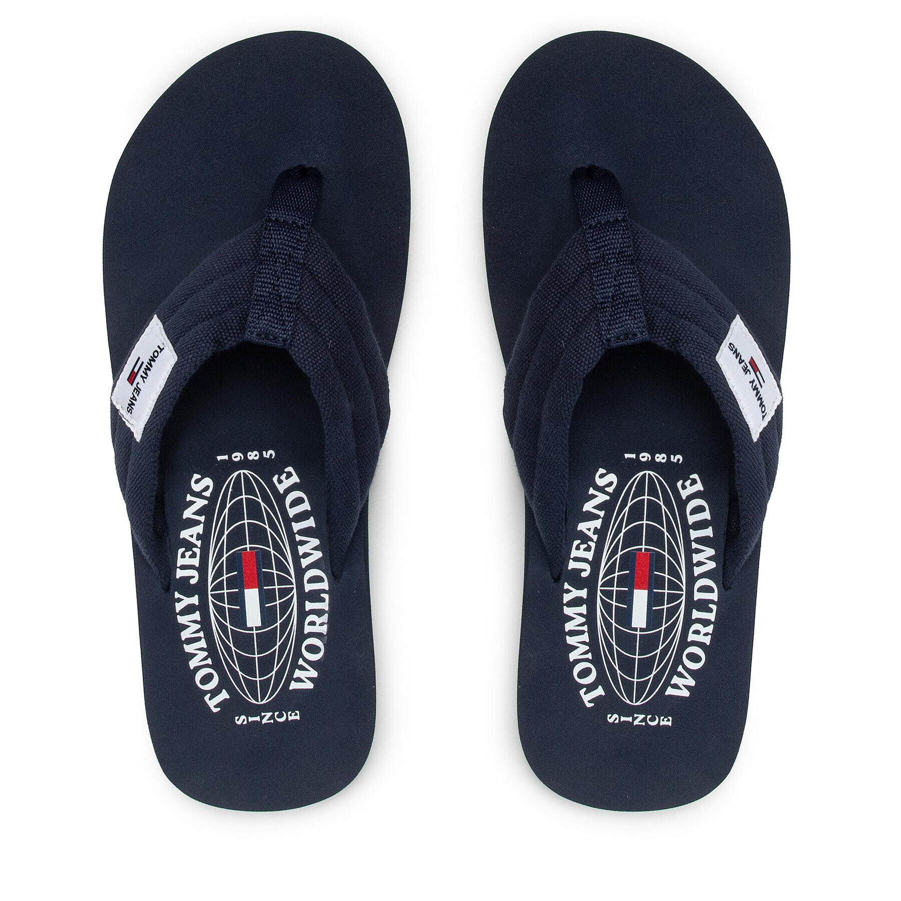 Tommy Jeans Джапанки Beach Sandal EM0EM01002 Тъмносин - Pepit.bg