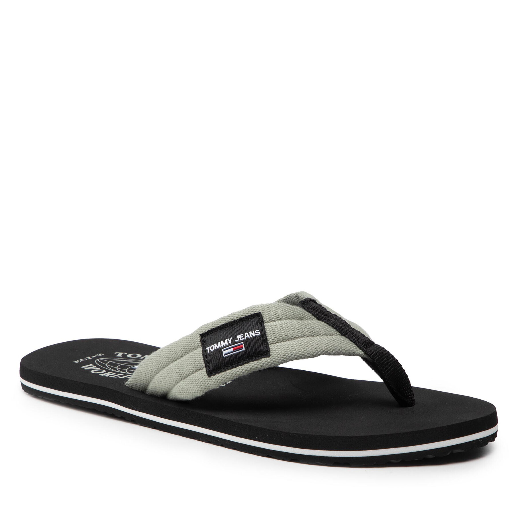 Tommy Jeans Джапанки Beach Sandal EM0EM01002 Зелен - Pepit.bg