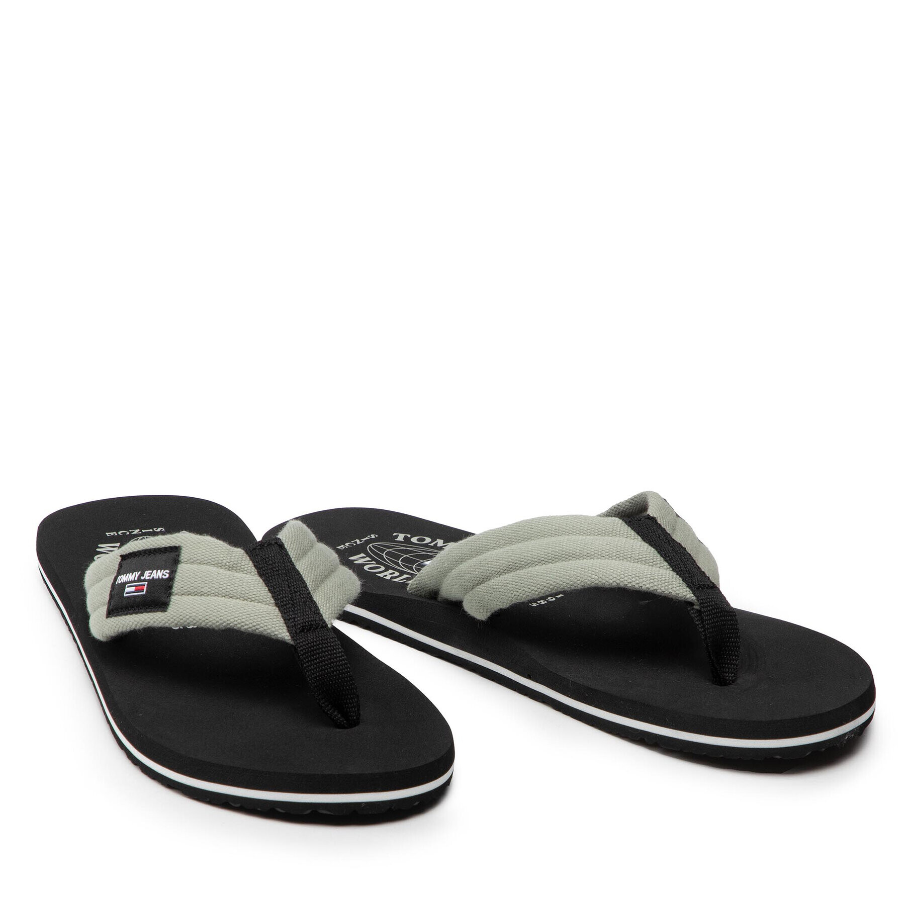Tommy Jeans Джапанки Beach Sandal EM0EM01002 Зелен - Pepit.bg