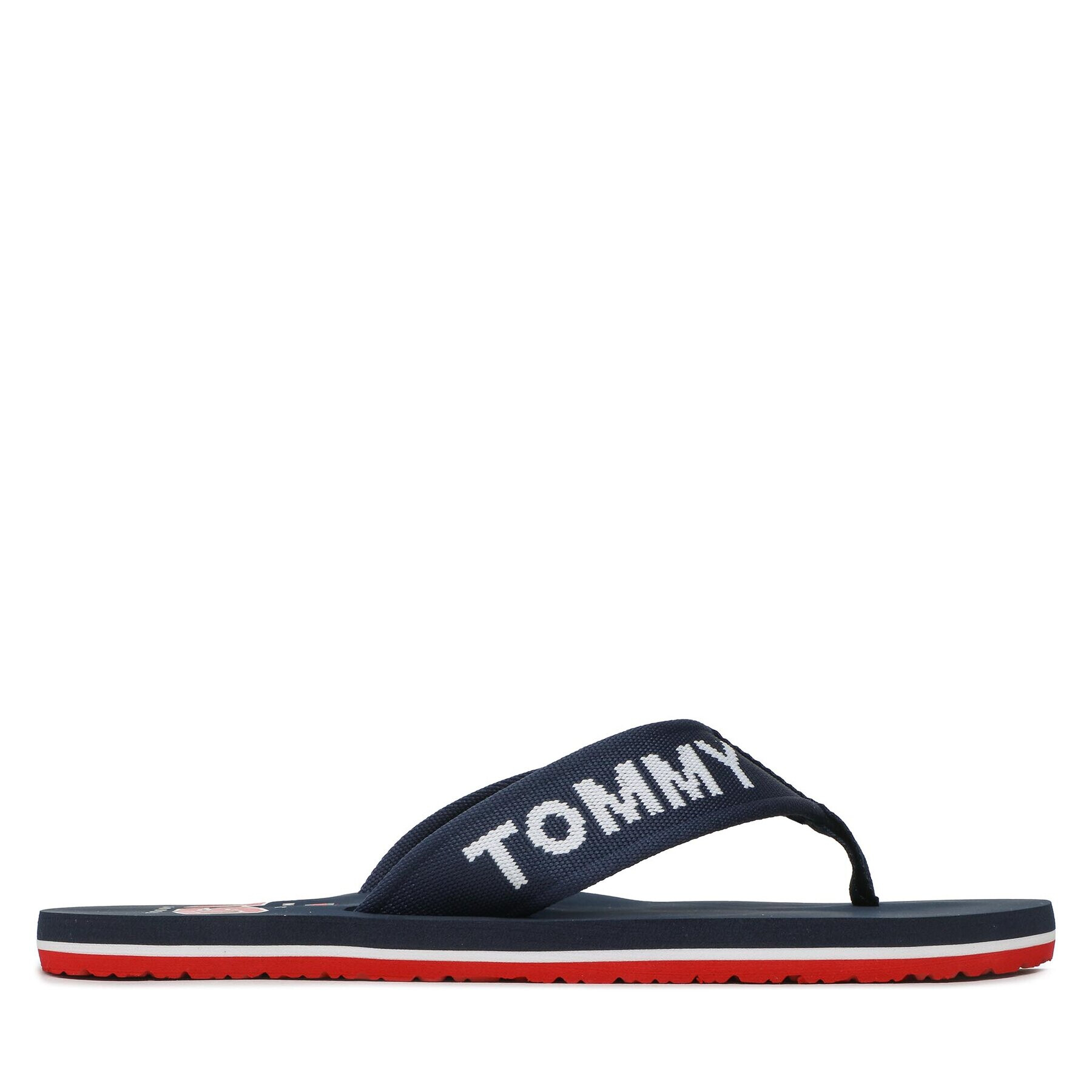 Tommy Jeans Джапанки Flip Flop Logo Tape EM0EM01147 Тъмносин - Pepit.bg