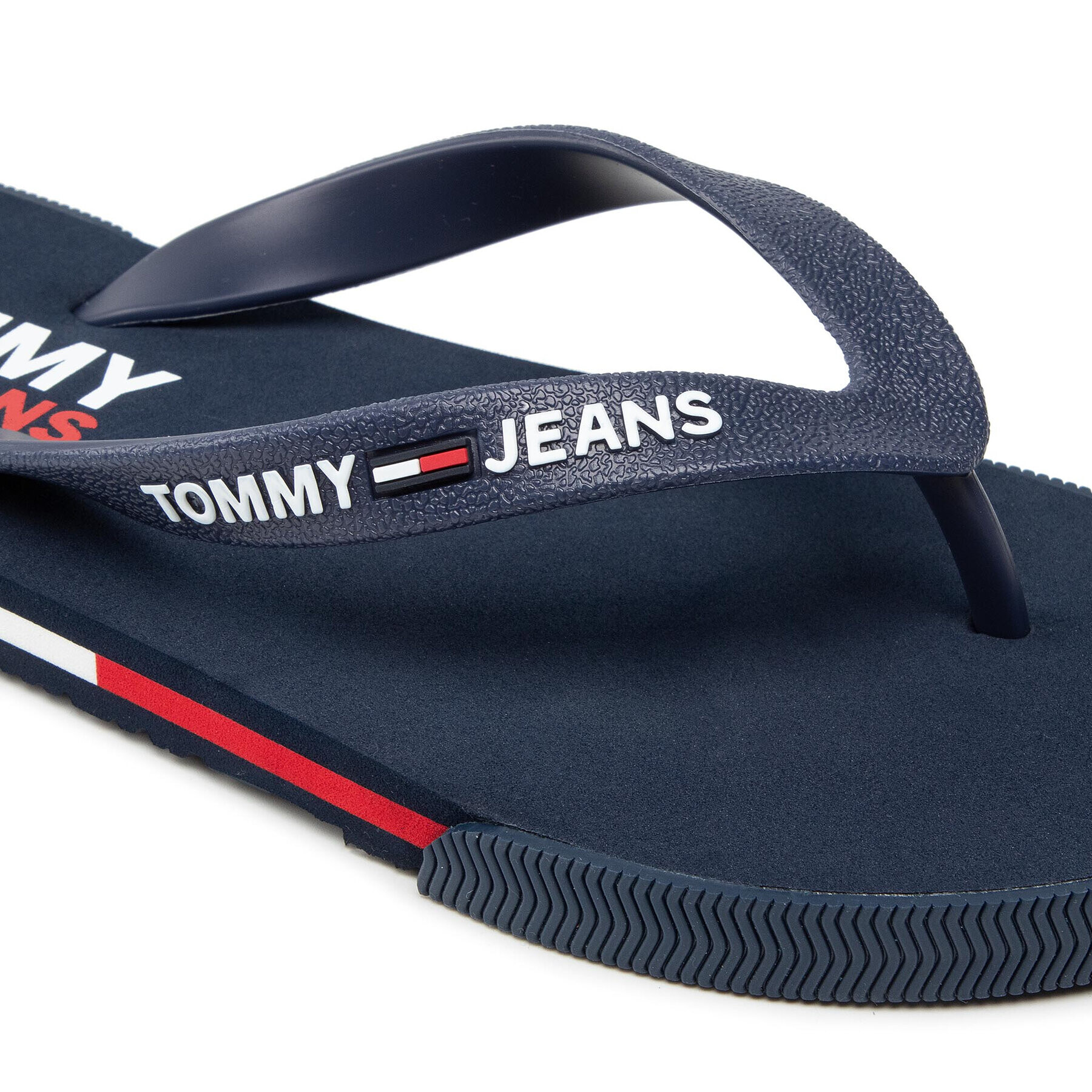 Tommy Jeans Джапанки Men Beach Sandal EM0EM00731 Тъмносин - Pepit.bg