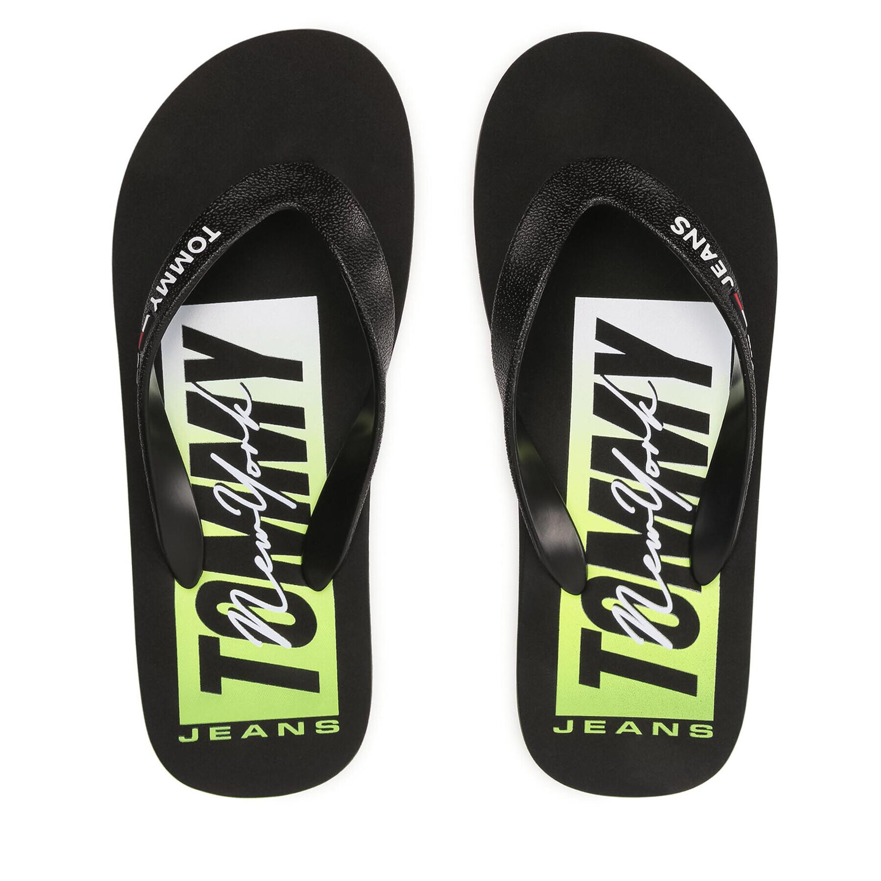 Tommy Jeans Джапанки Print Beach Sandal EM0EM00687 Черен - Pepit.bg