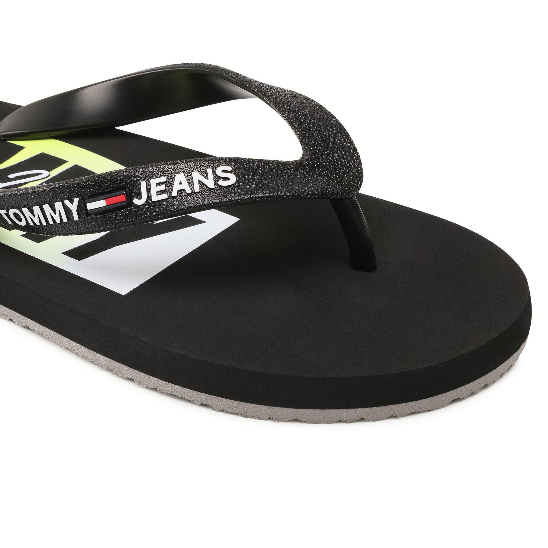 Tommy Jeans Джапанки Print Beach Sandal EM0EM00687 Черен - Pepit.bg