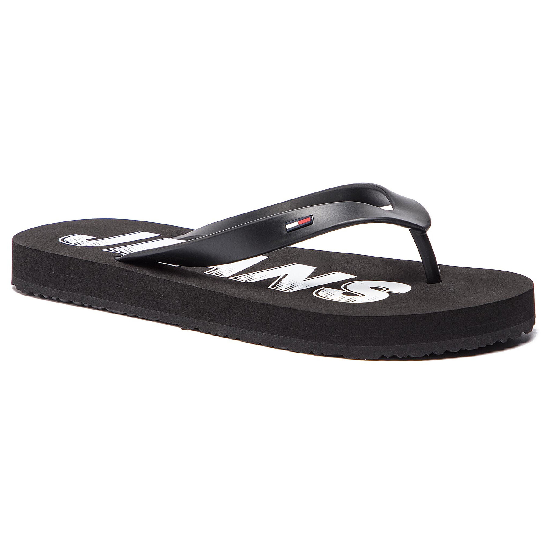 Tommy Jeans Джапанки Rubber Beach Sandal EM0EM00215 Черен - Pepit.bg