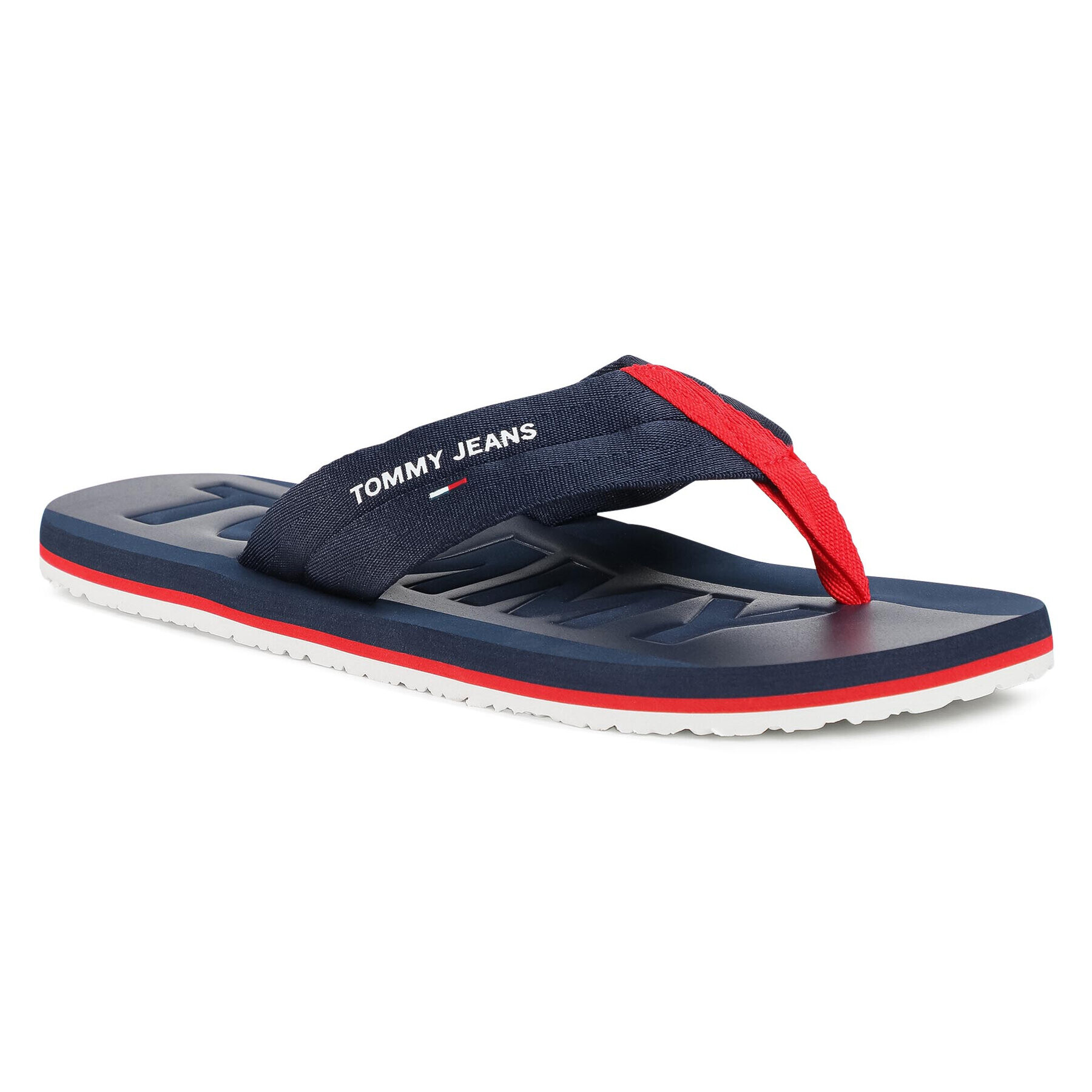Tommy Jeans Джапанки Webbing Beach Sandal EM0EM00474 Тъмносин - Pepit.bg
