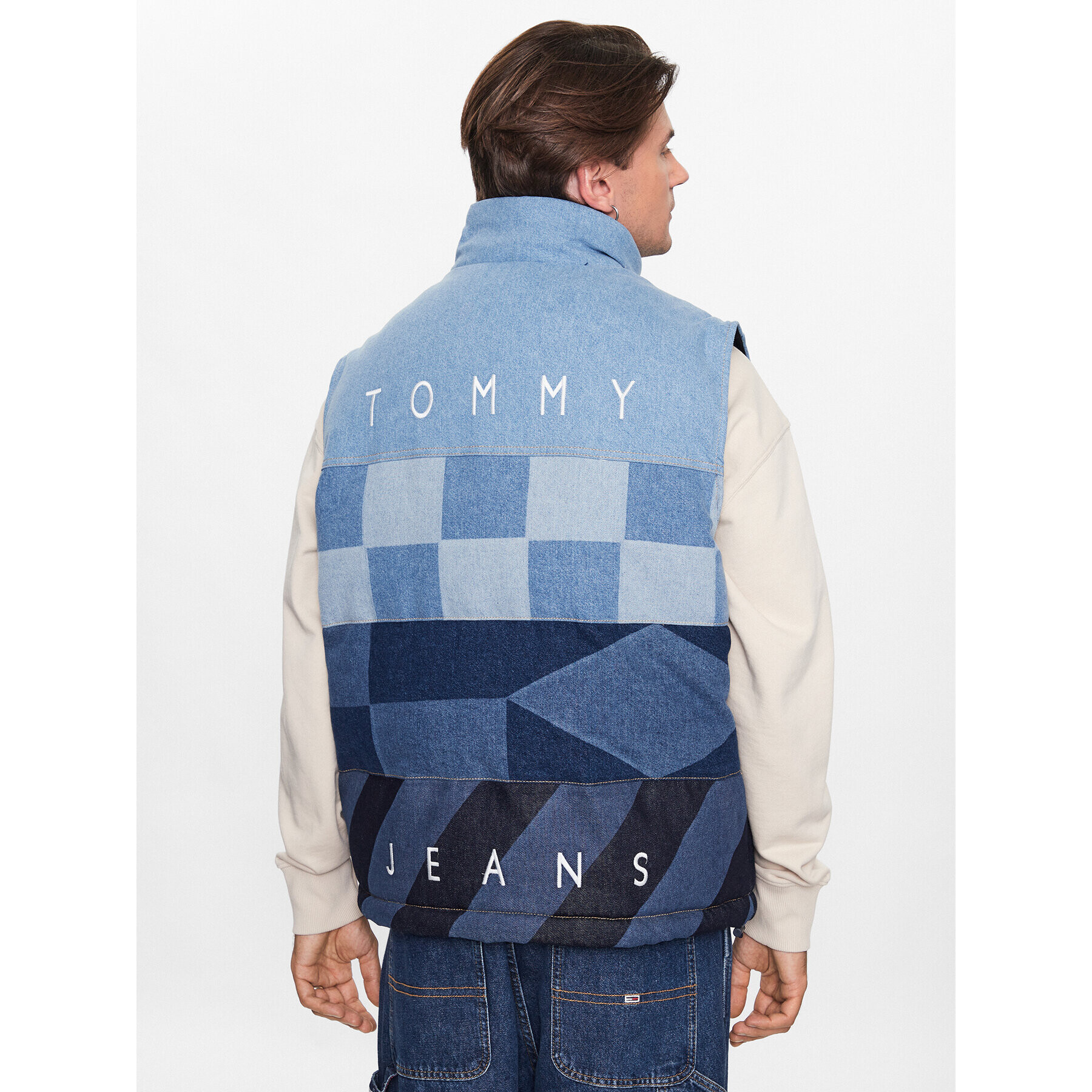 Tommy Jeans Елек DM0DM16735 Тъмносин Regular Fit - Pepit.bg