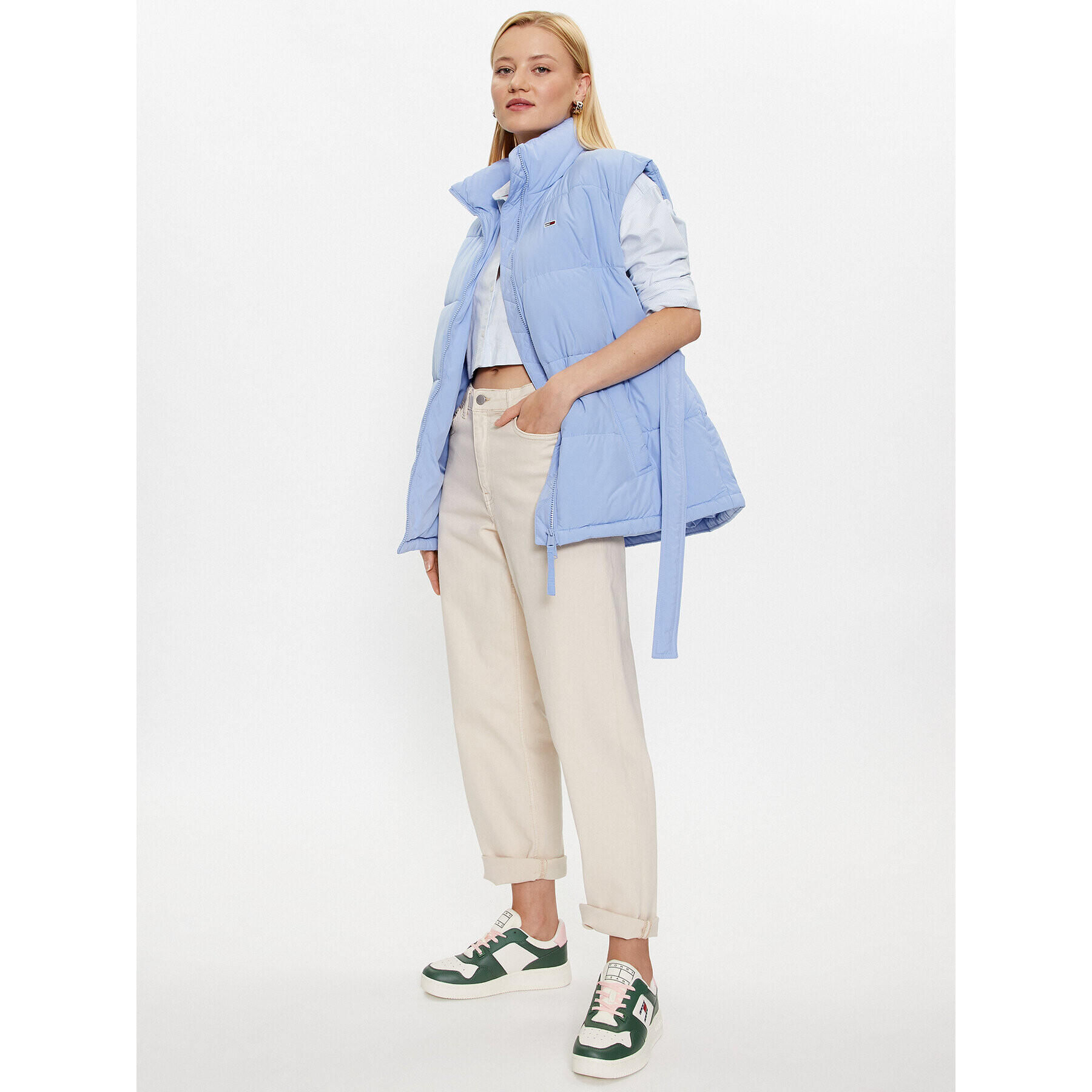 Tommy Jeans Елек DW0DW15858 Син Regular Fit - Pepit.bg