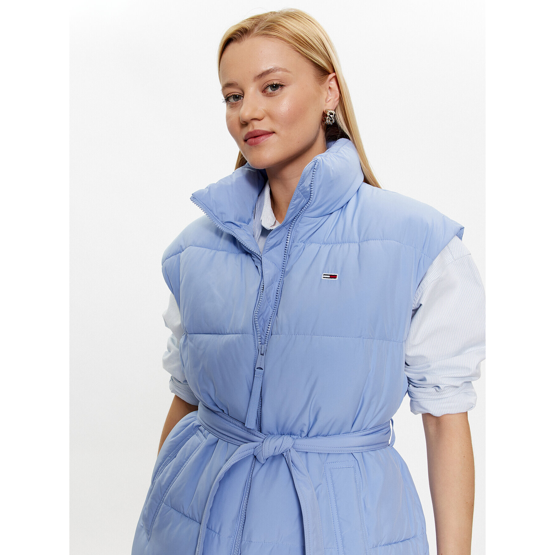 Tommy Jeans Елек DW0DW15858 Син Regular Fit - Pepit.bg