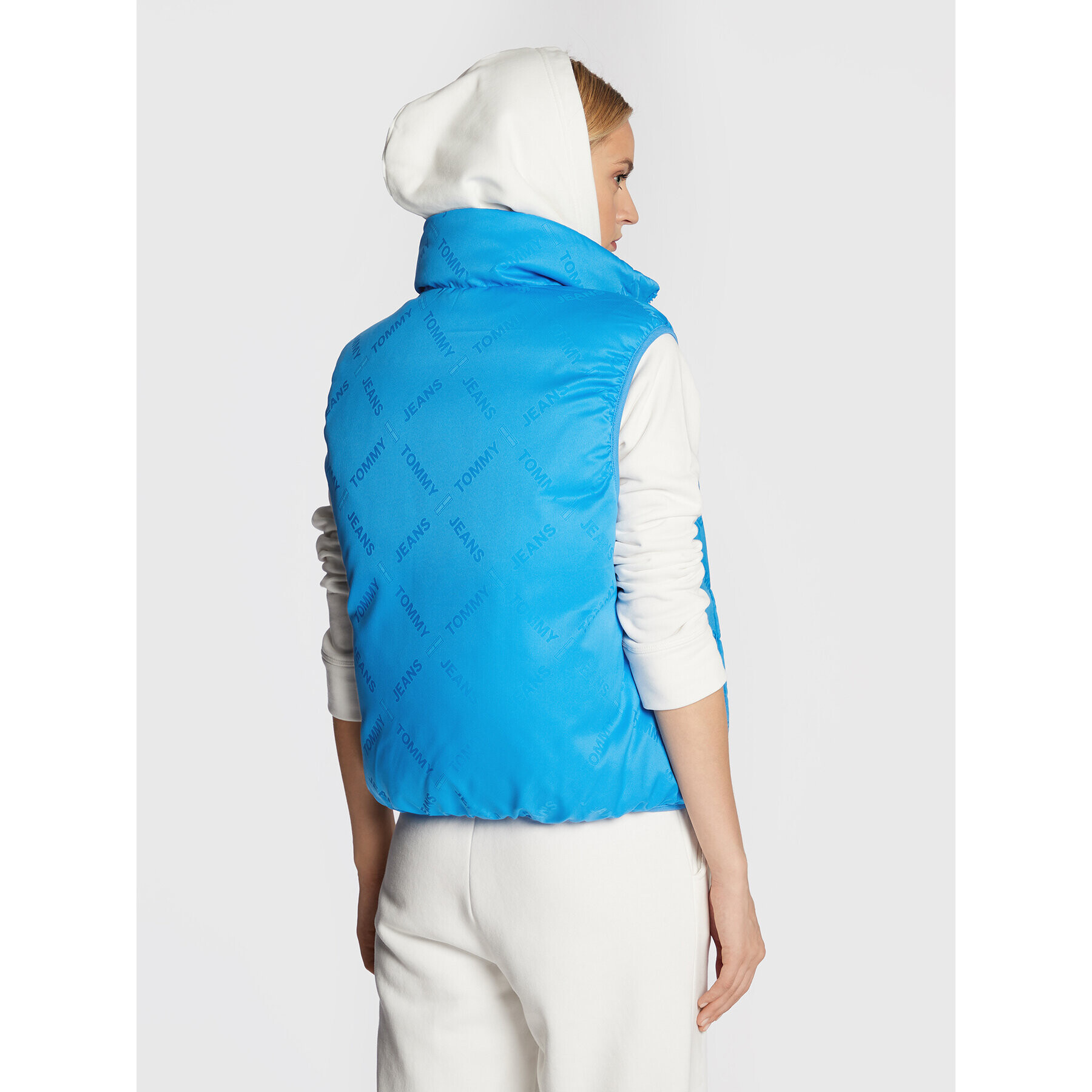 Tommy Jeans Елек Reverse Monogram DW0DW13750 Син Regular Fit - Pepit.bg