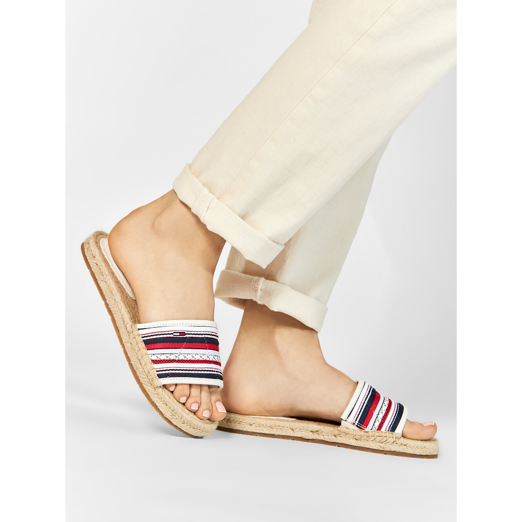 Tommy Jeans Еспадрили Colored Laces Flat Sandal EN0EN01438 Цветен - Pepit.bg